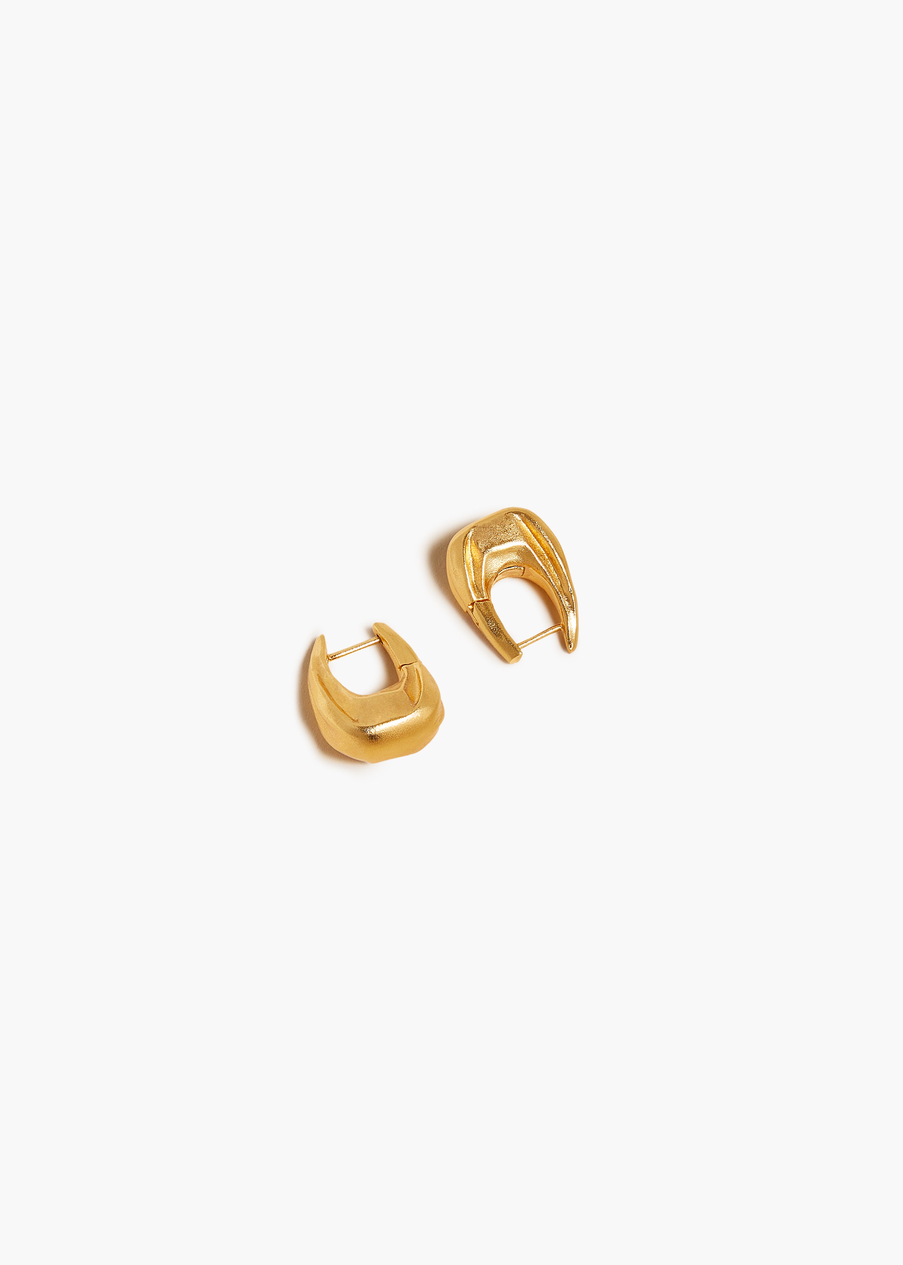 KHAITE LLC - Small Olivia Hoop Earrings in Gold