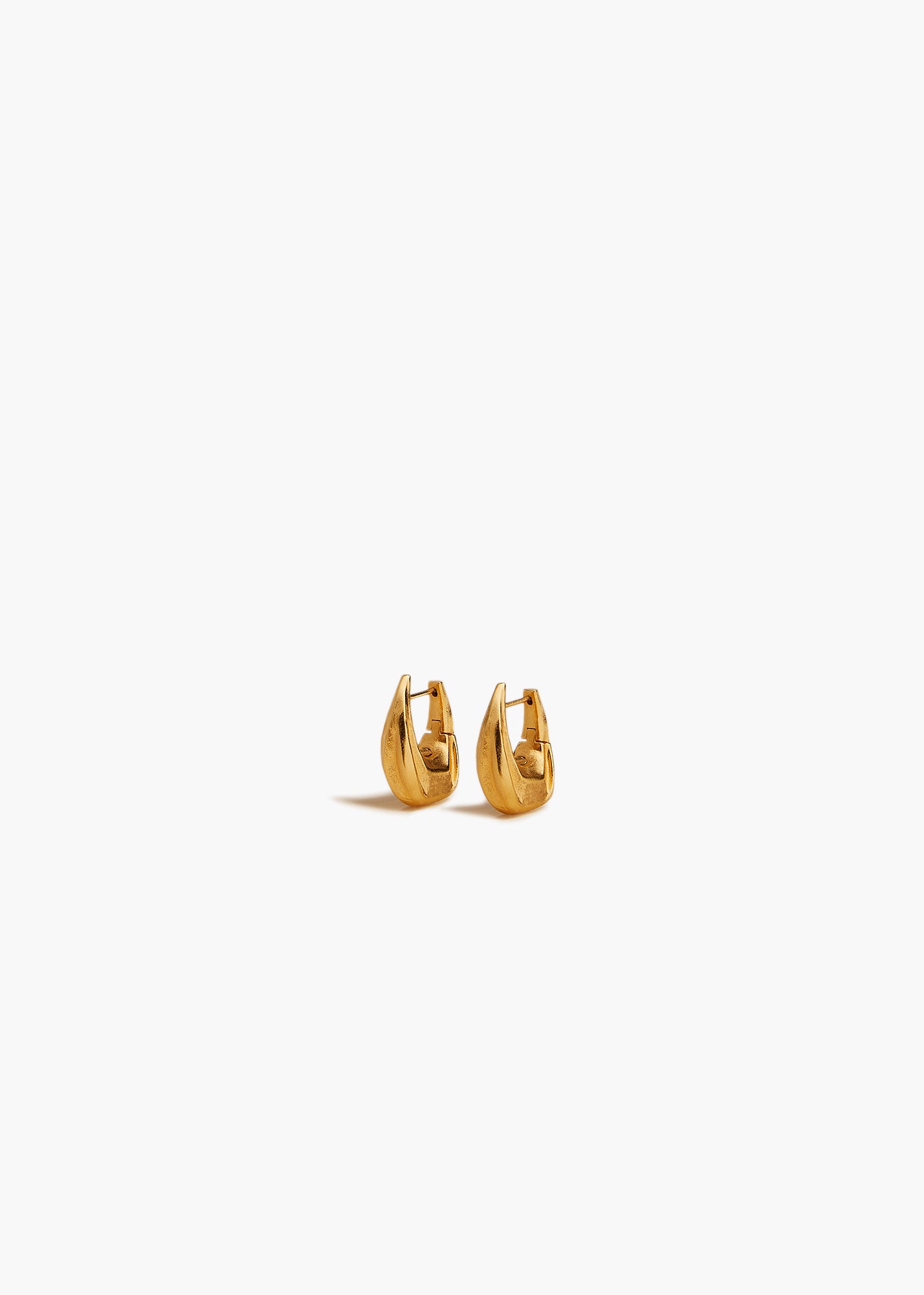 KHAITE LLC - Small Olivia Hoop Earrings in Gold