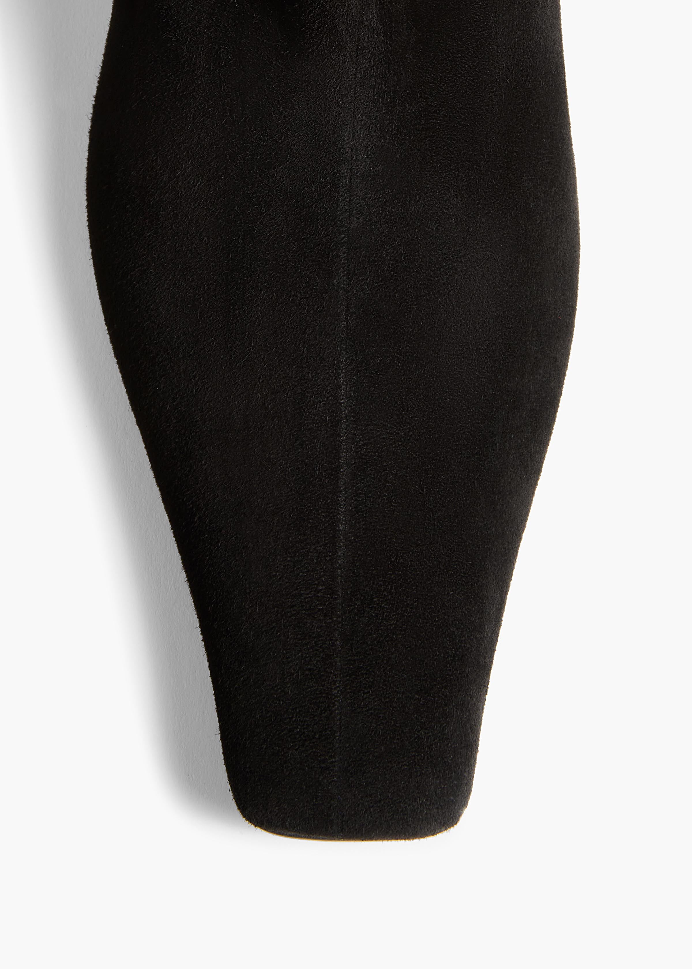 Ona Ankle Boot in Black Suede