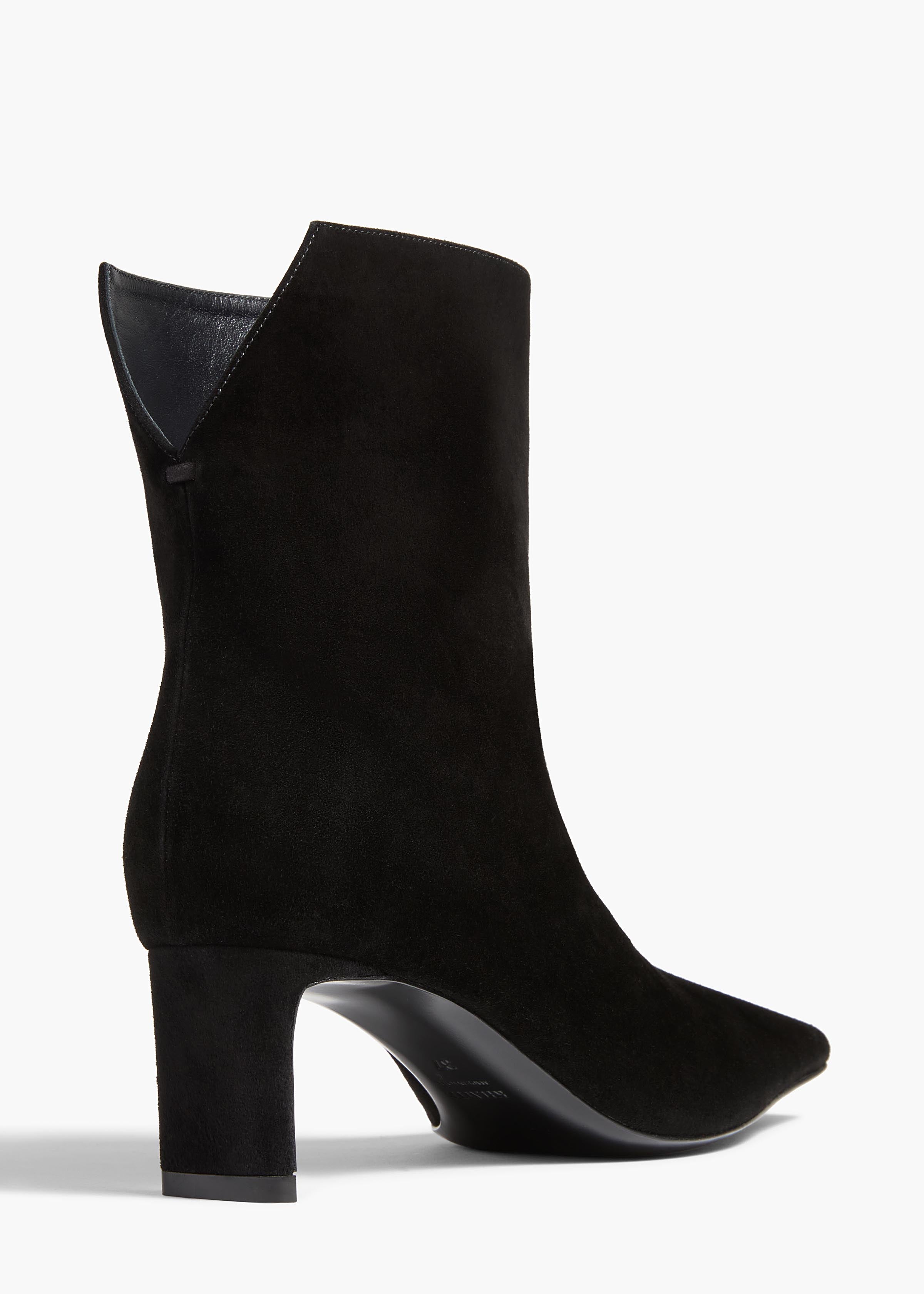 Ona Ankle Boot in Black Suede – KHAITE Ona Ankle Boot in Black Suede – KHAITE