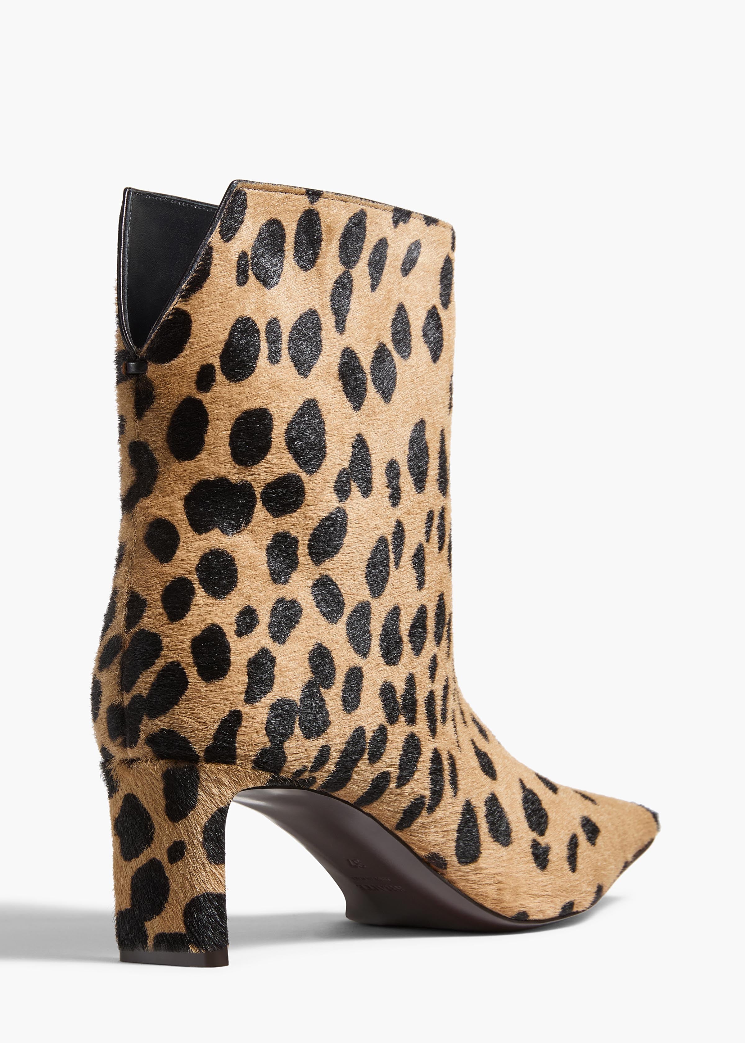 Ona Ankle Boot in Hyena Print Haircalf – KHAITE Ona Ankle Boot in Hyena Print Haircalf – KHAITE