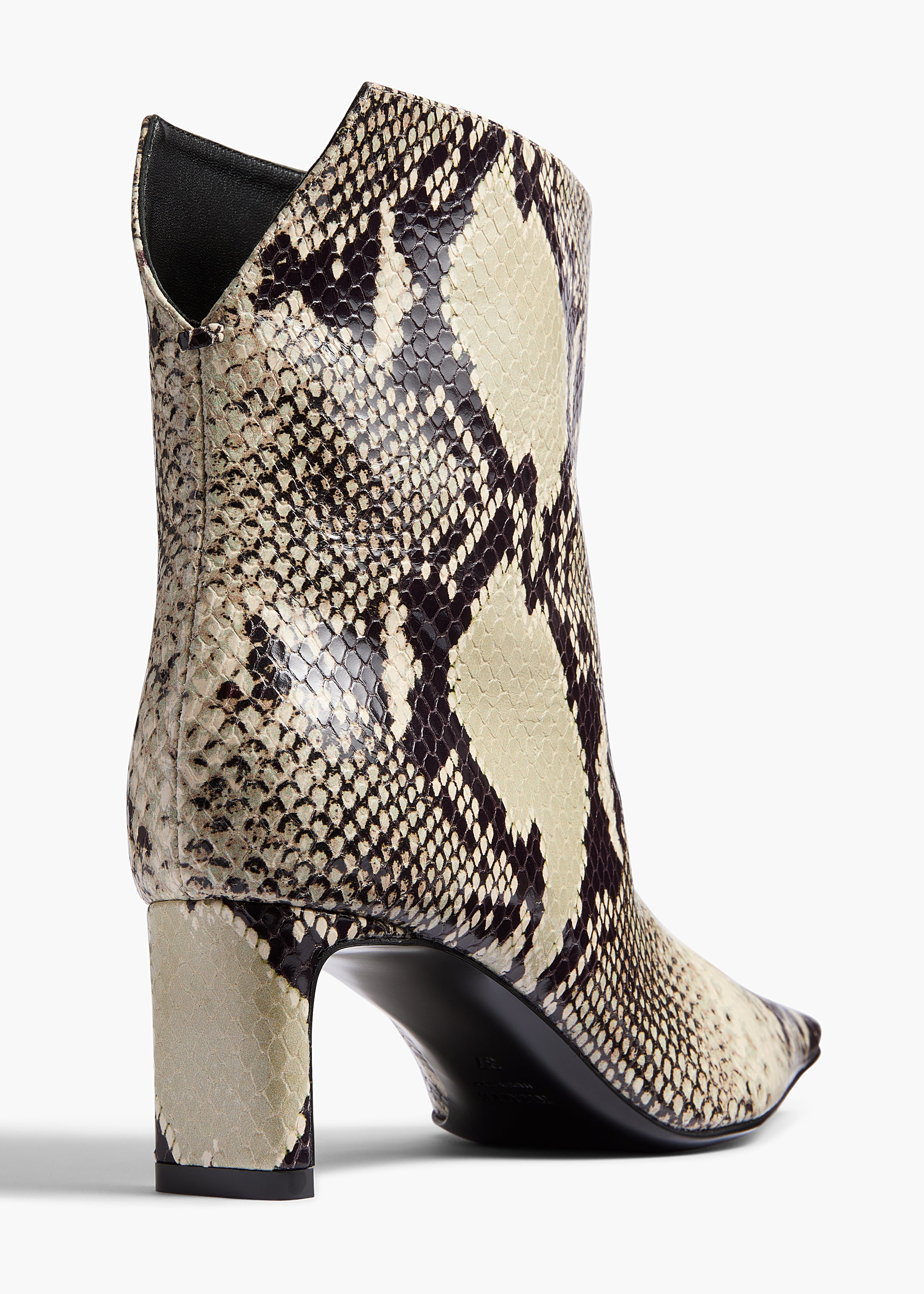 Joie Raster Block Heel purchases Leather Combat Boots 36.5 Python Snake Embossed US 6