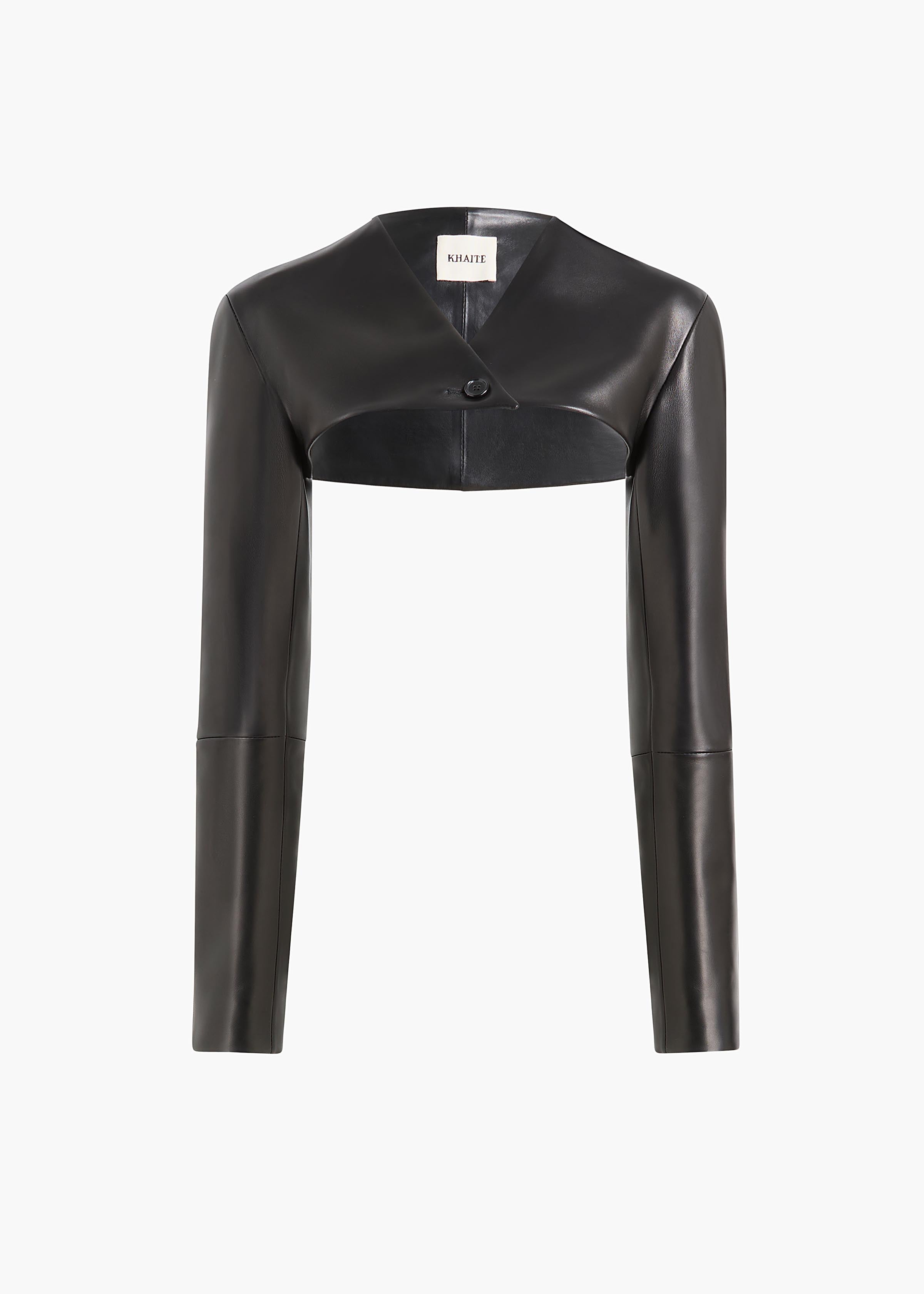 ONNO JACKET BLACK LEATHER 62471012 200 GHOST