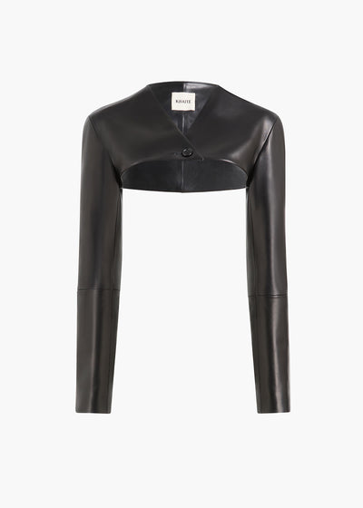 ONNO JACKET BLACK LEATHER 62471012 200 GHOST