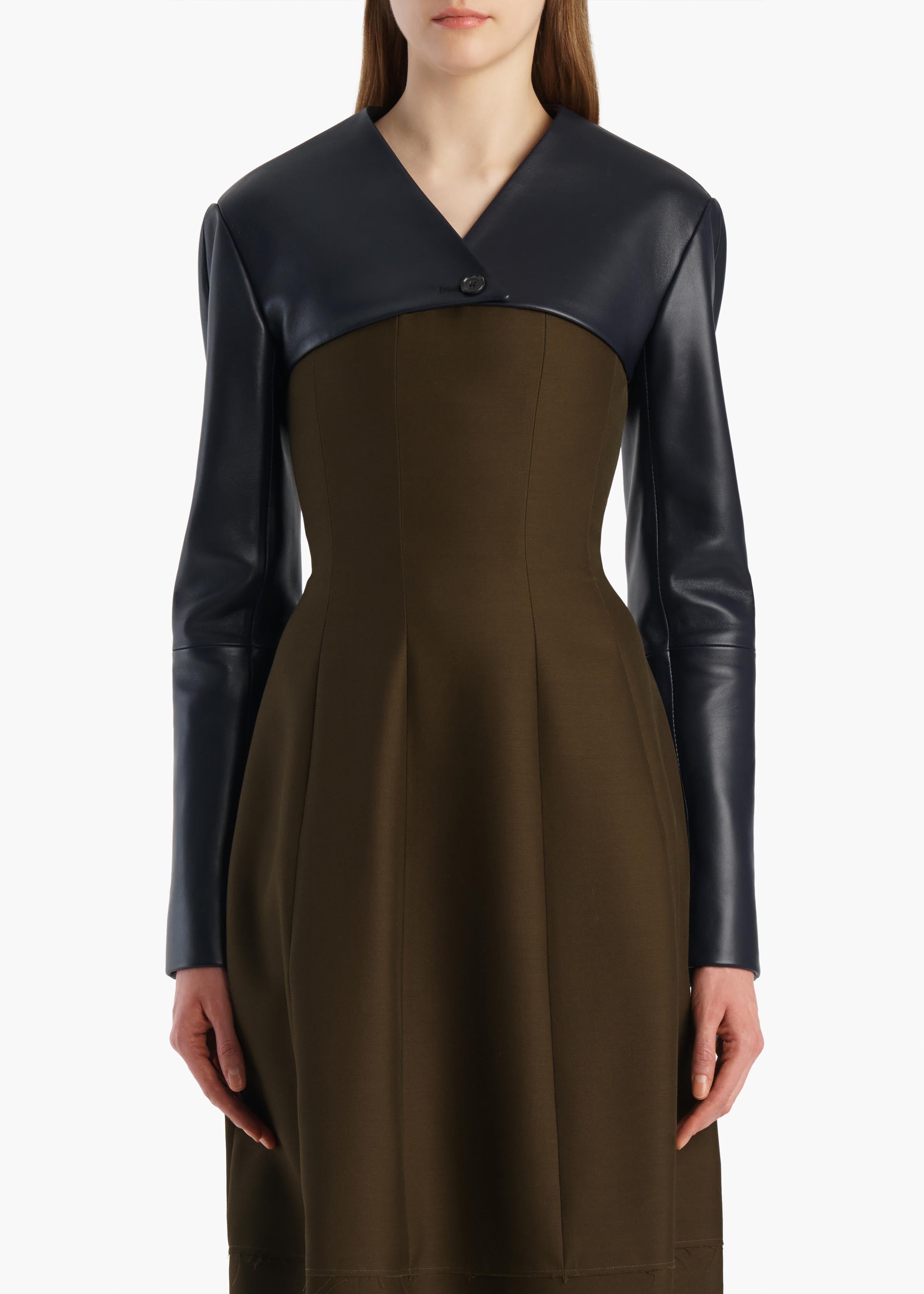 Onno Jacket in Dark Navy Leather