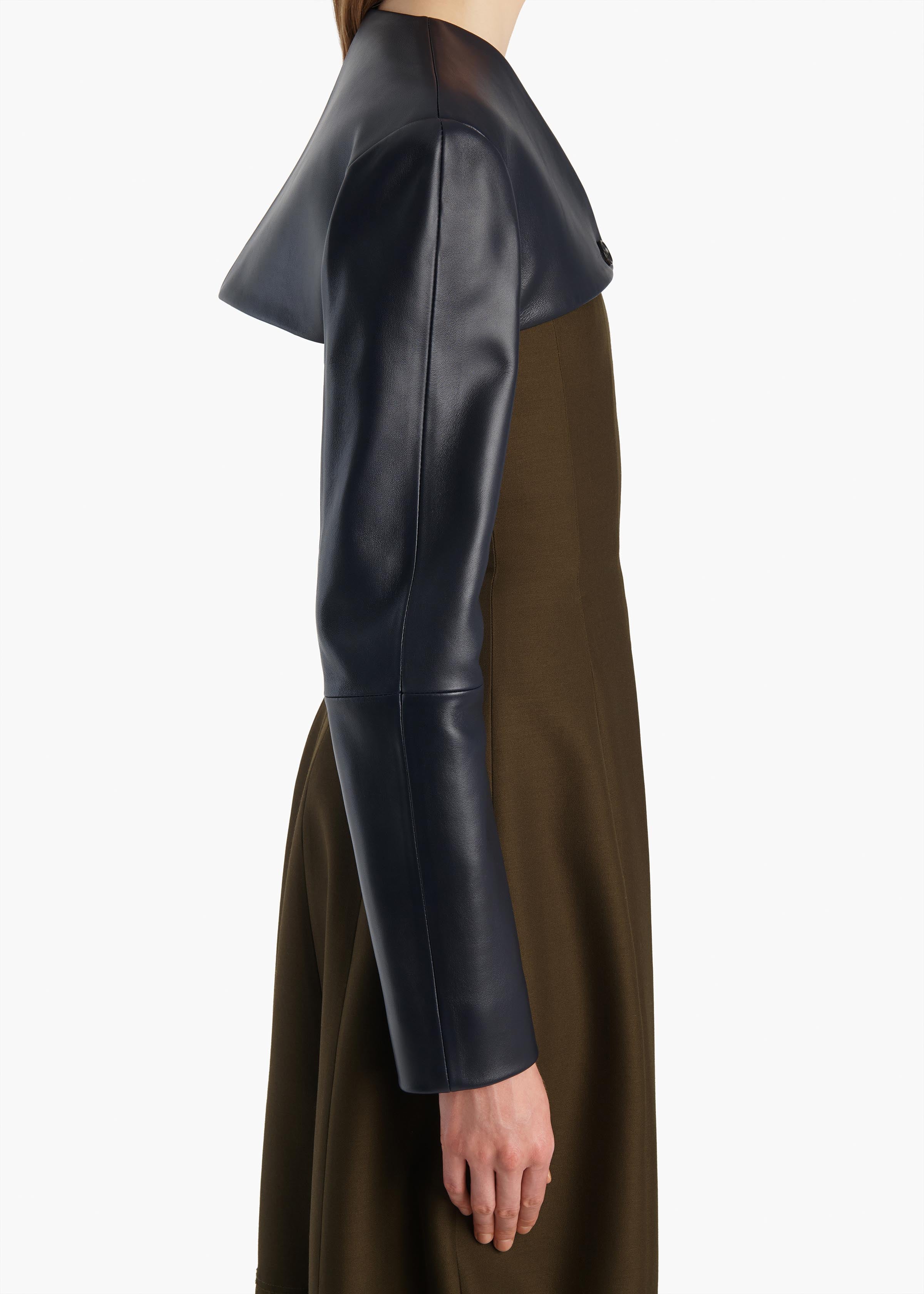 Onno Jacket in Dark Navy Leather