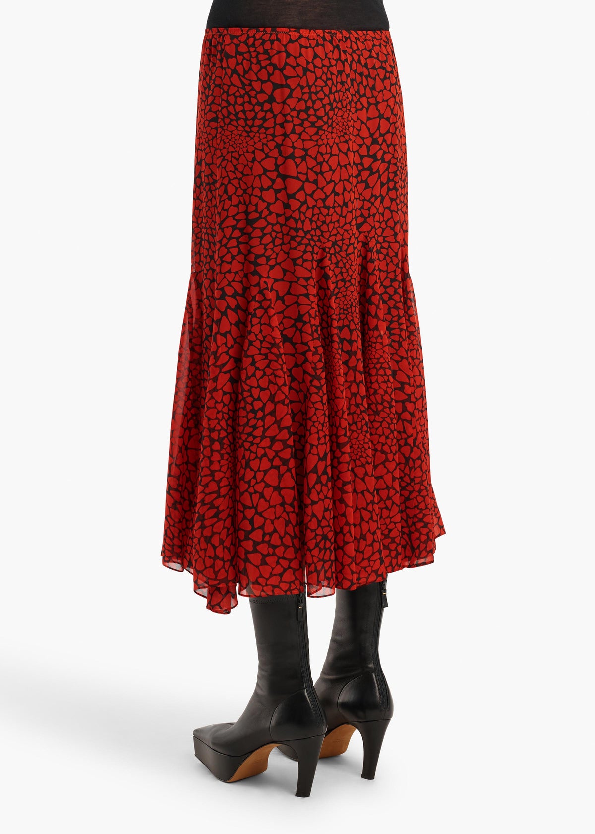 OPHELIA SKIRT BLACK RED 42093377 369 C