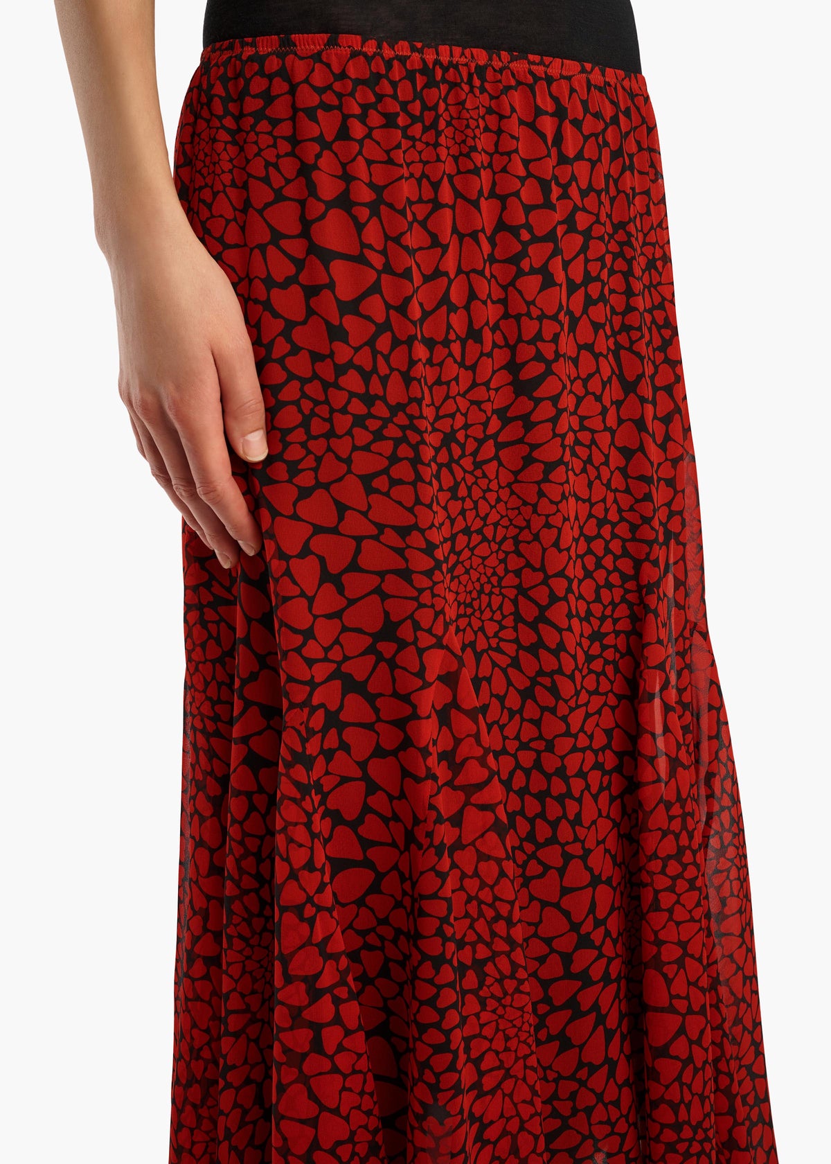 OPHELIA SKIRT BLACK RED 42093377 369 D
