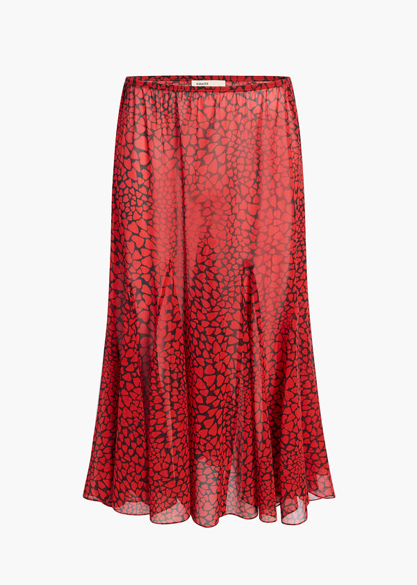 OPHELIA SKIRT BLACK RED 42093377 369 GHOST