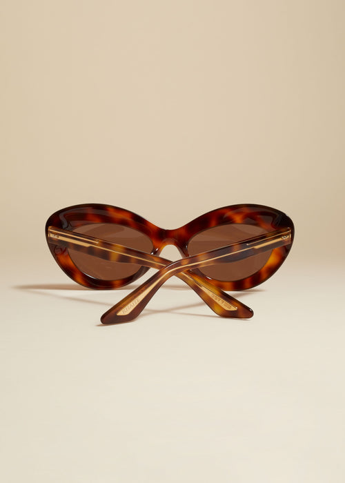 The KHAITE x Oliver Peoples 1968C in Dark Mahogany and Brown