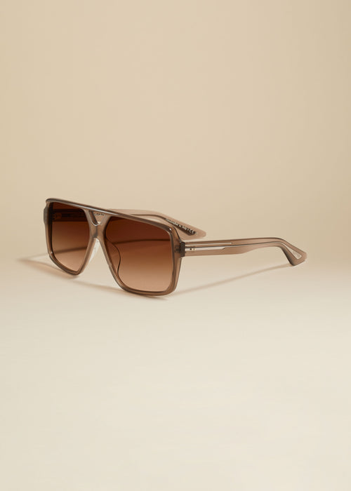 The KHAITE x Oliver Peoples 1977C in Taupe and Umber Gradient