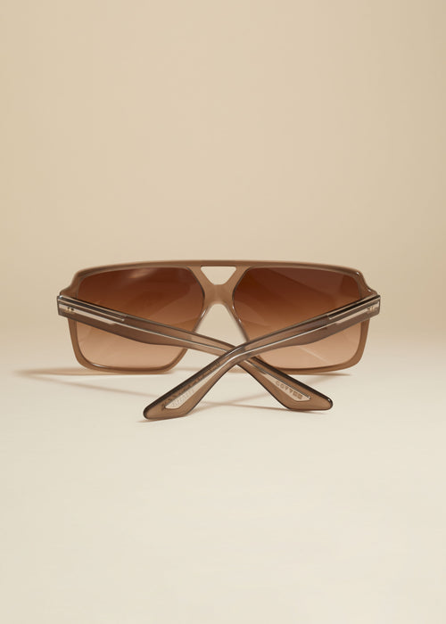 The KHAITE x Oliver Peoples 1977C in Taupe and Umber Gradient