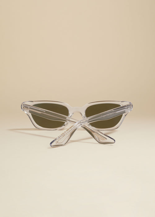 The KHAITE x Oliver Peoples 1983C in Crystal and Silver Mirror
