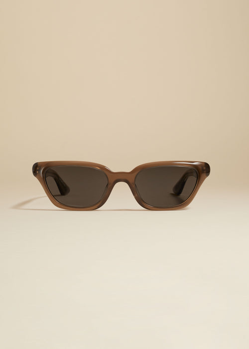 The KHAITE x Oliver Peoples 1983C in Taupe and Carbon Grey