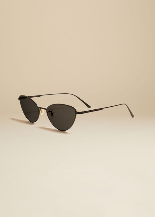 The KHAITE x Oliver Peoples 1998C in Matte Black and Grey
