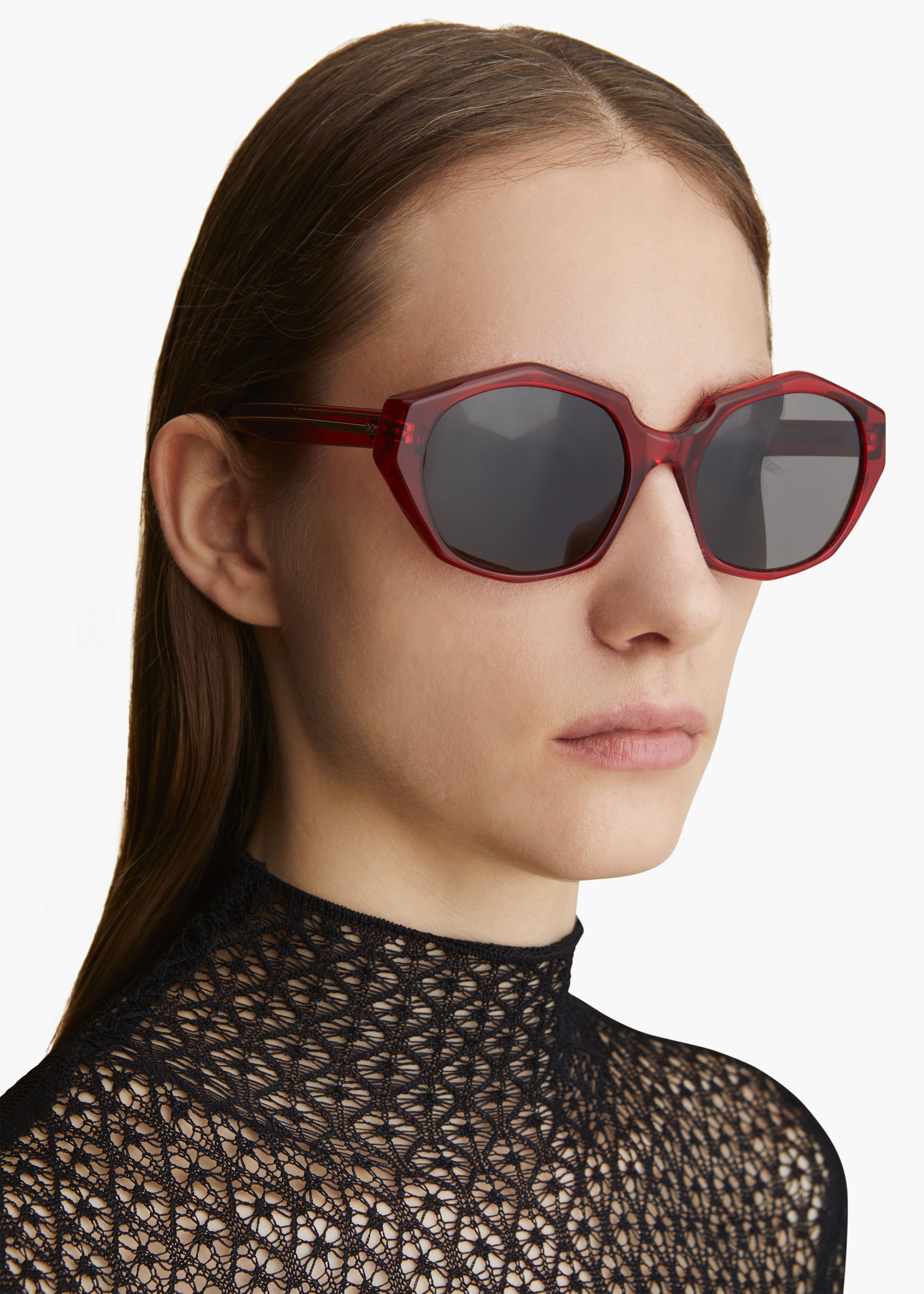 KHAITE - KHAITE x Oliver Peoples 1971C in Translucent Red