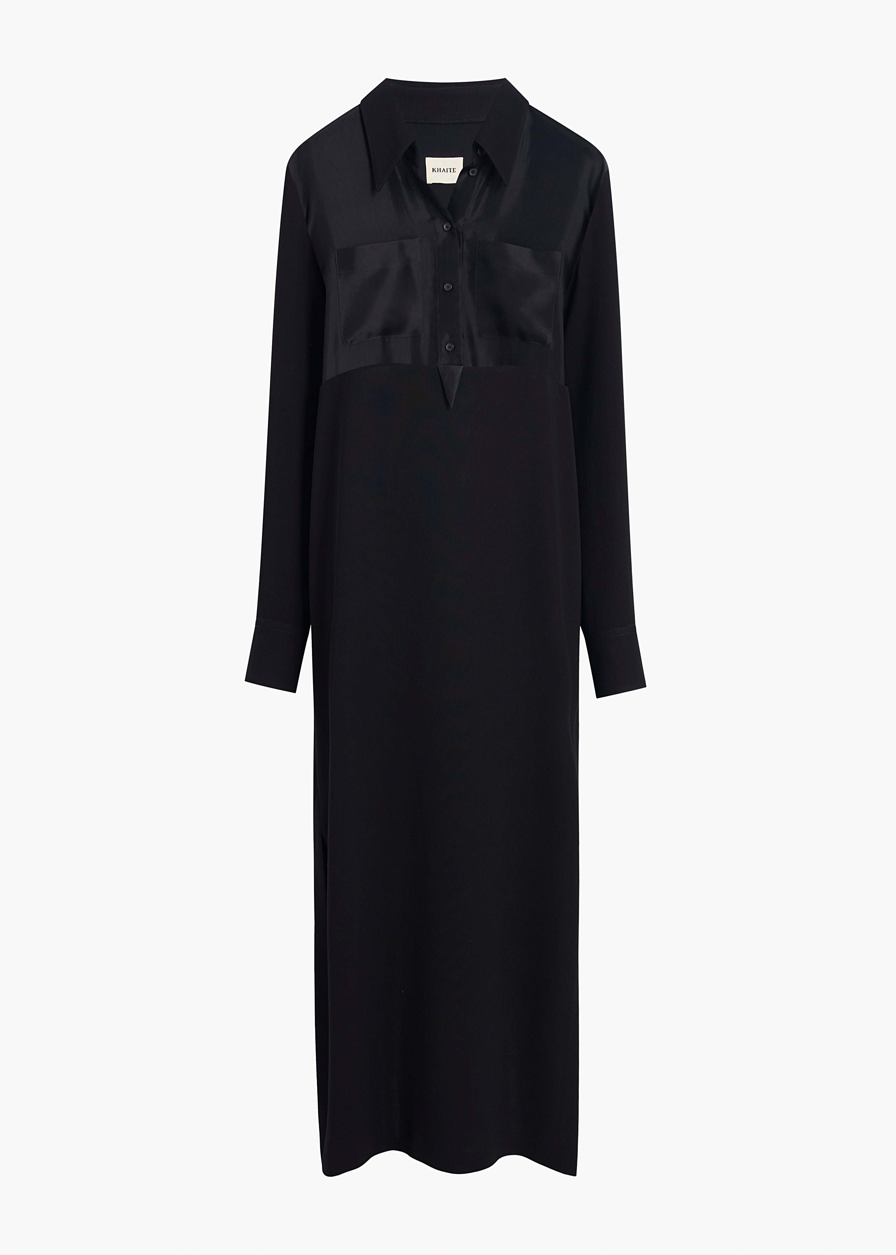 The Osmen Dress in Black FLAT VIEW