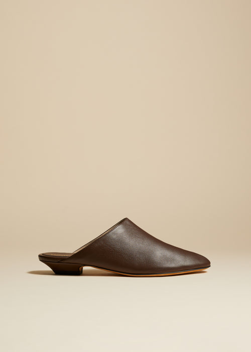 The Otto Mule in Coffee Leather