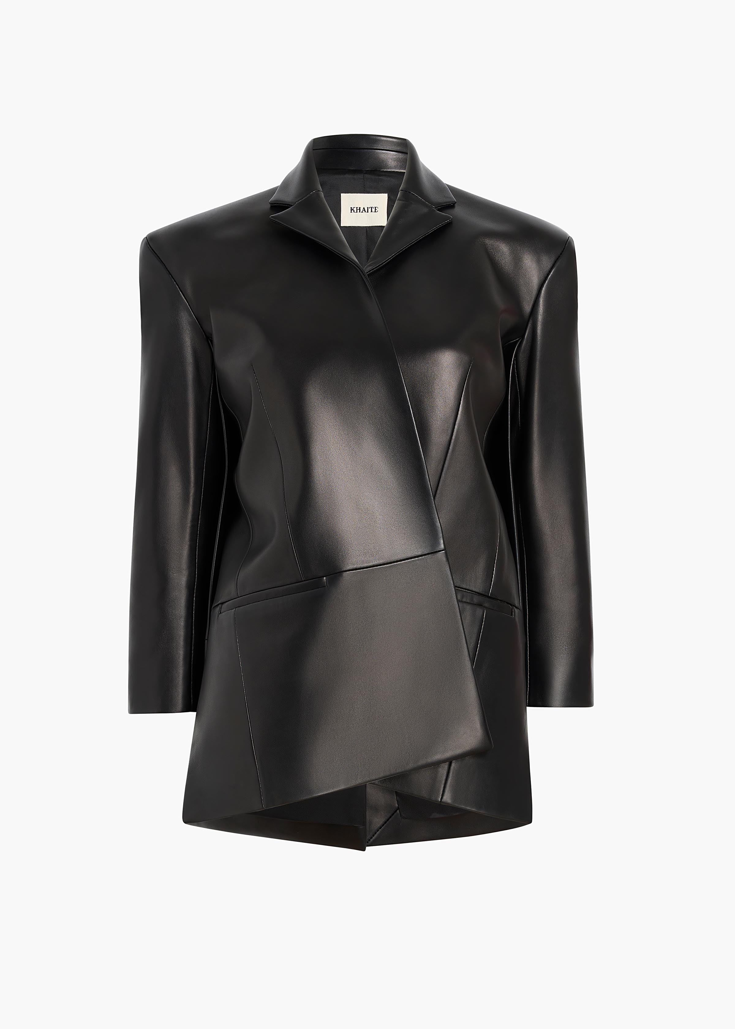 Palto Jacket in Black Leather