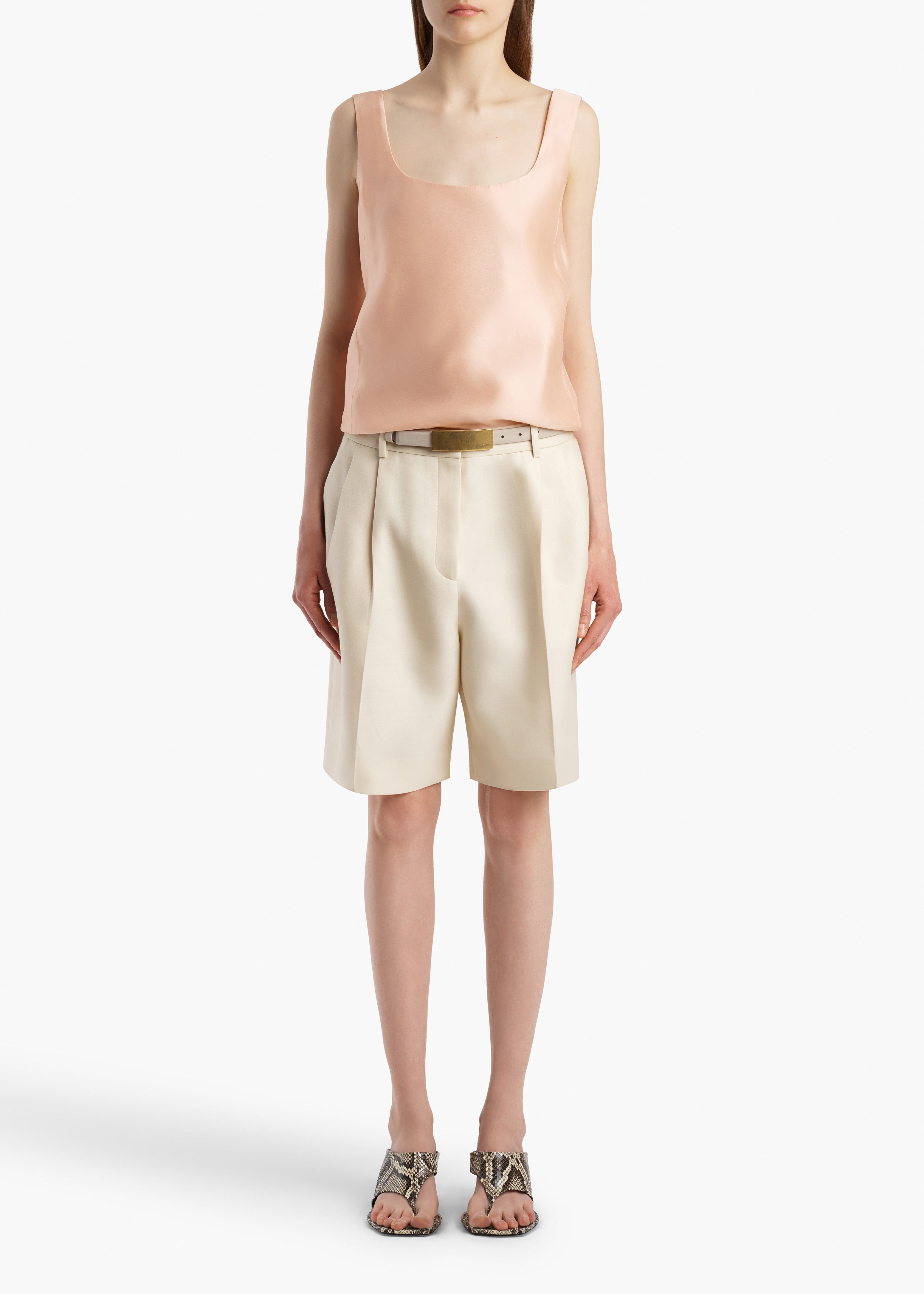 KHAITE  - Parker Top in Light Peach