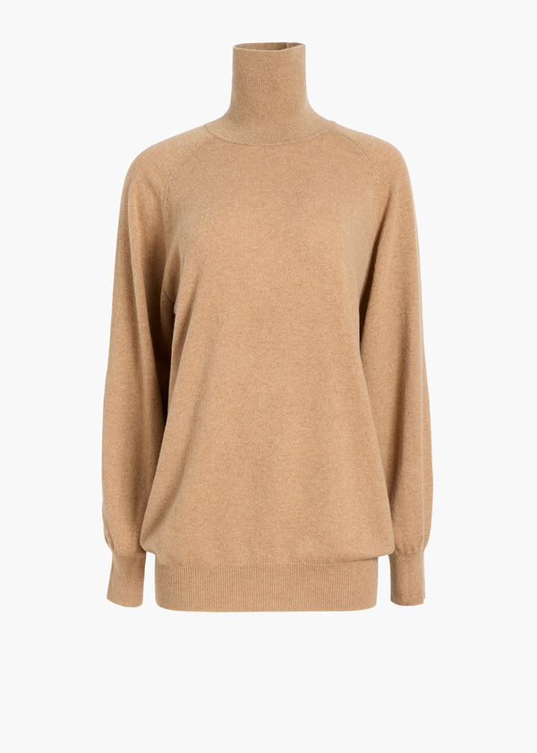 PERCY SWEATER IN CAMEL FLAT VIEW