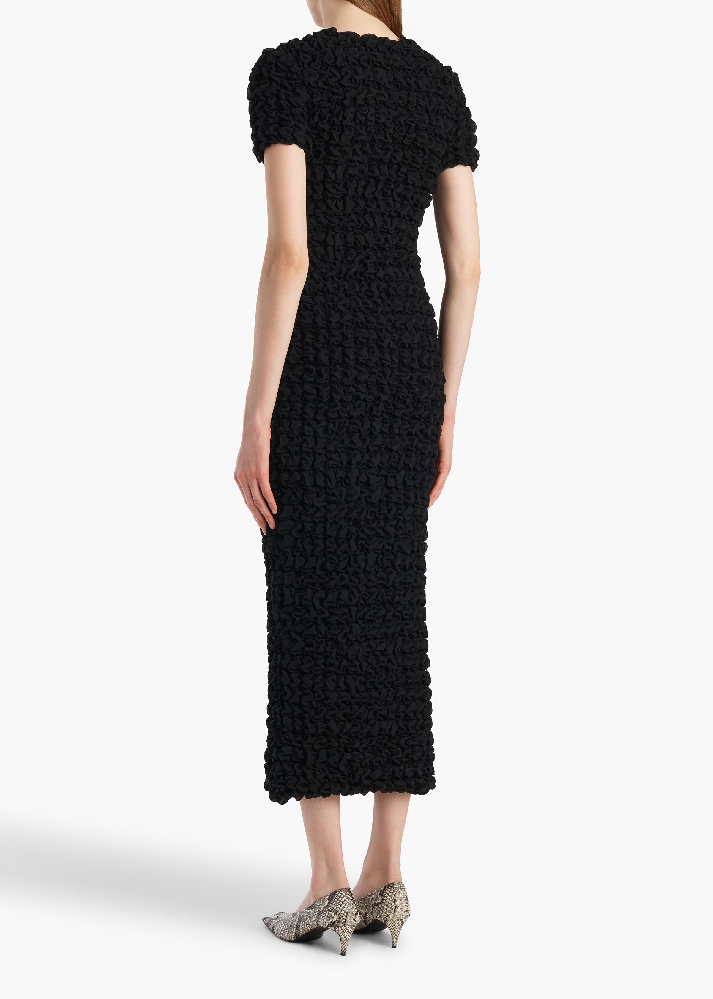 Perry Dress in Black Silk