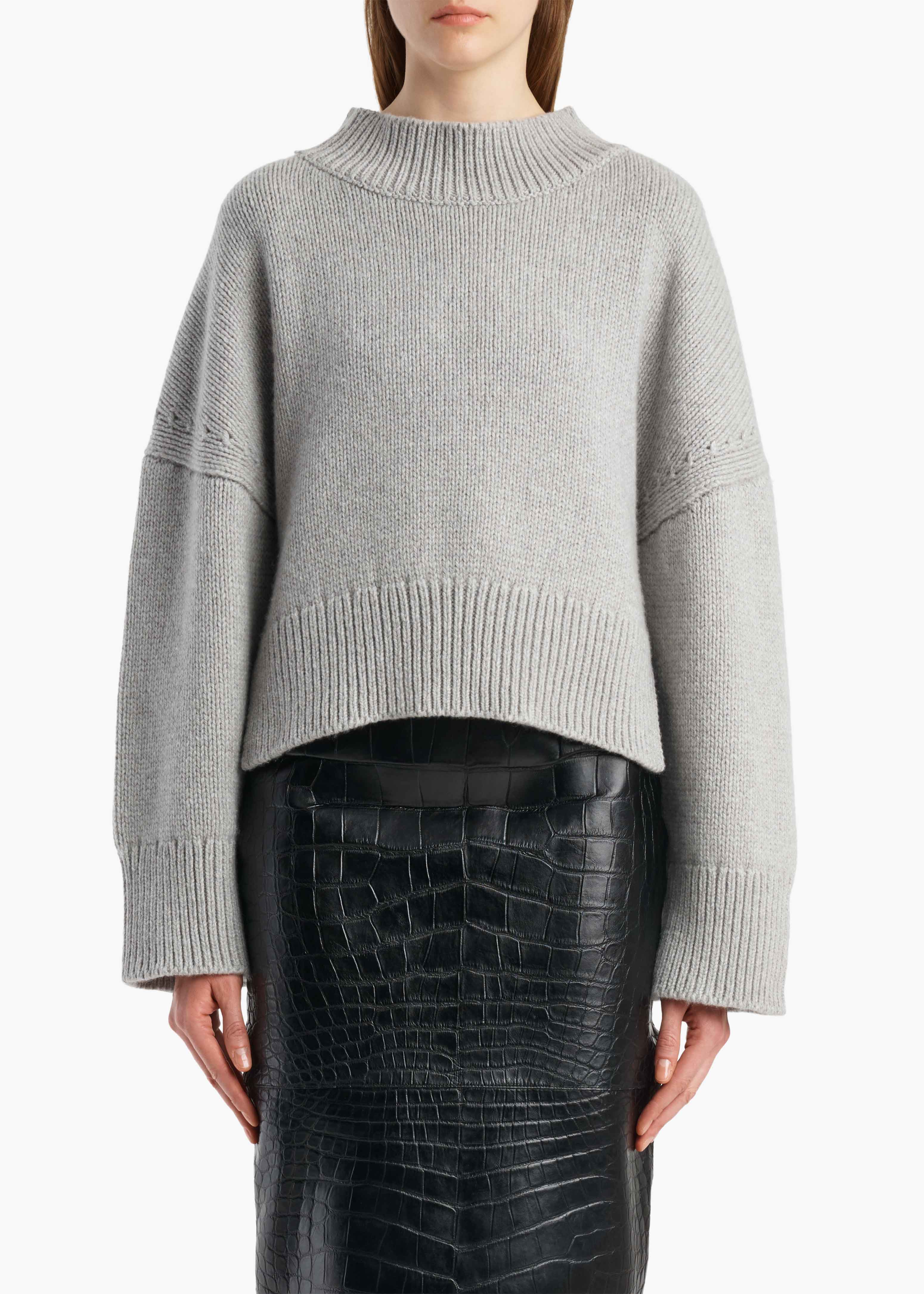 KHAITE  - Phelps Sweater in Pewter