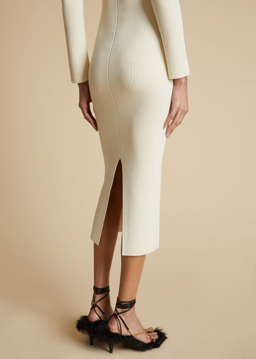 The Pia Dress in Ivory