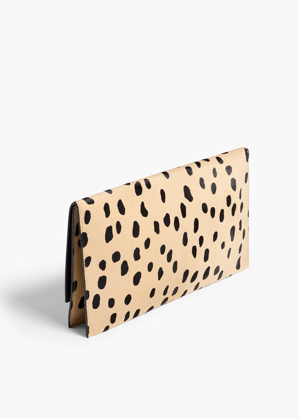 Piper Clutch in Spotted Haircalf