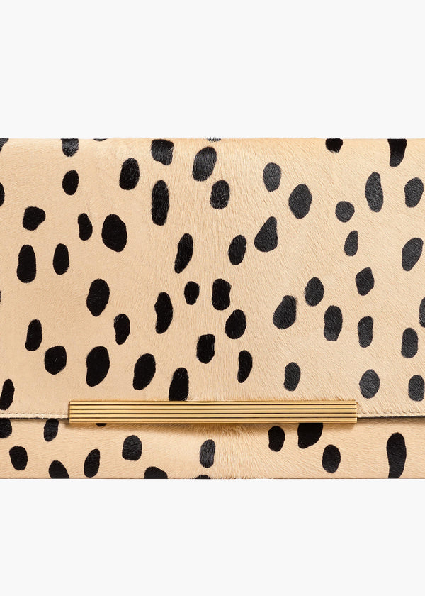 Piper Clutch in Spotted Haircalf