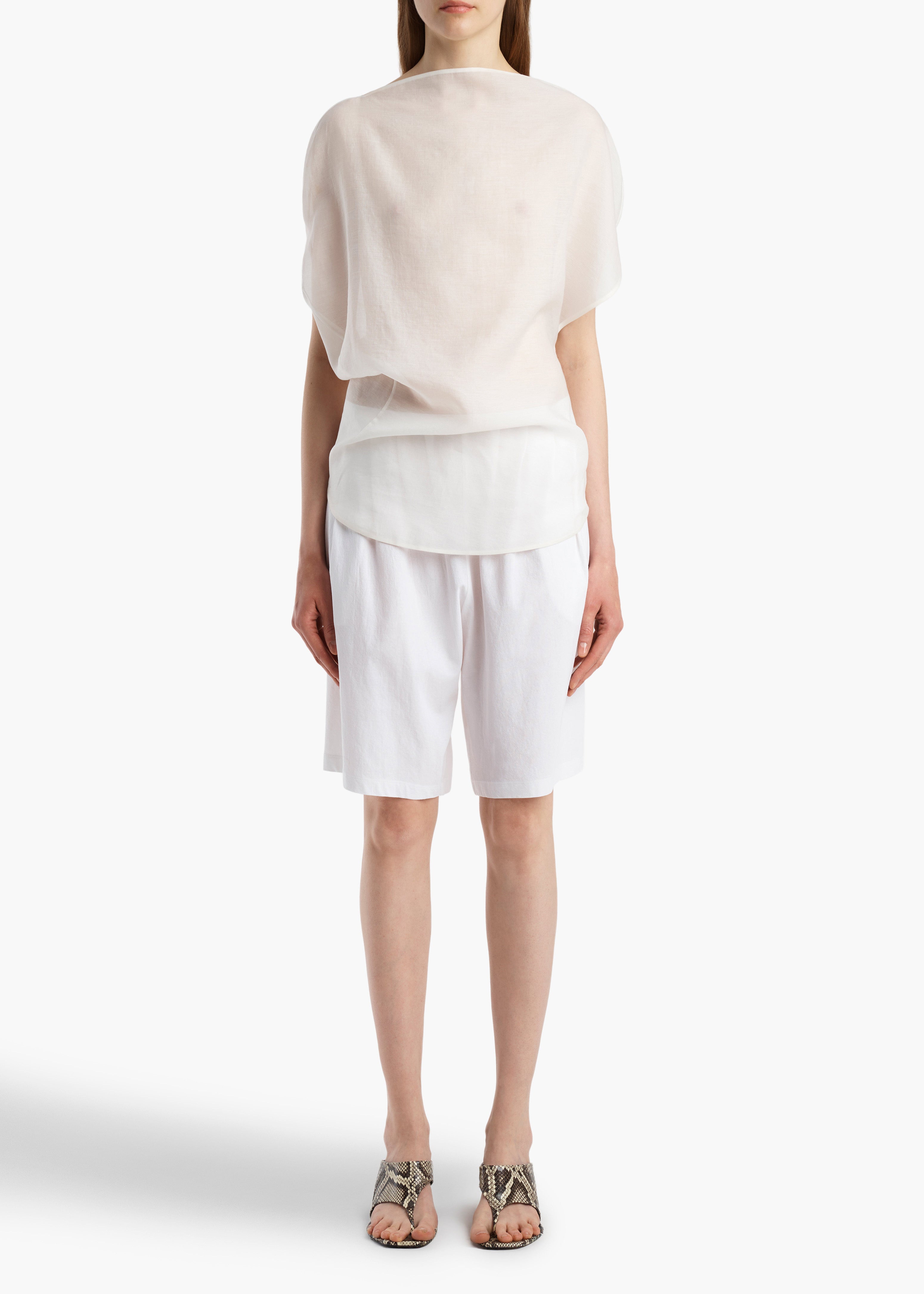 KHAITE  - Poppy Short in White