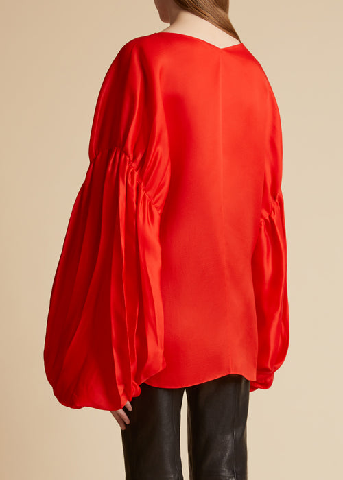 The Quico Top in Fire Red