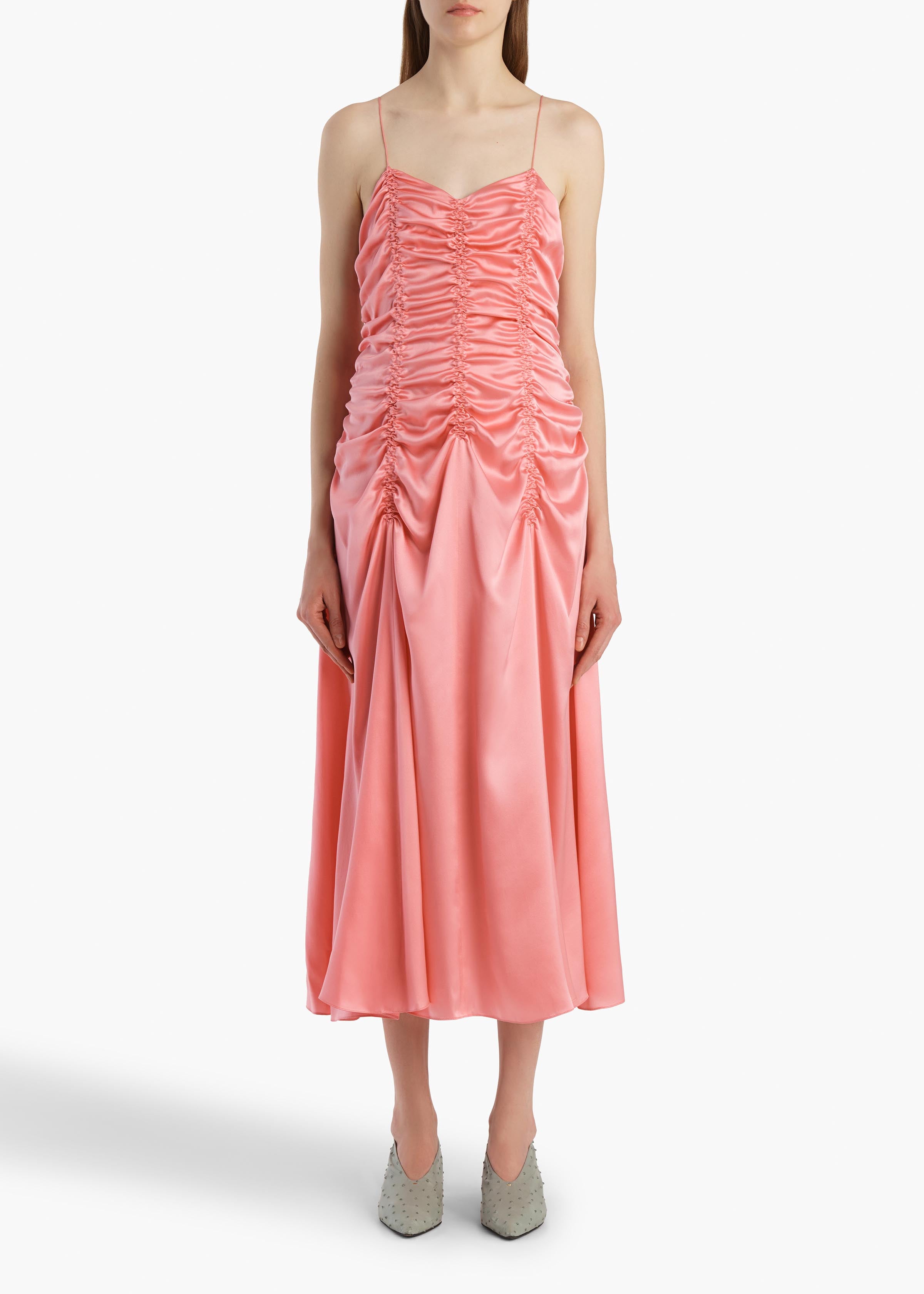 KHAITE  - Raina Dress in Azalea