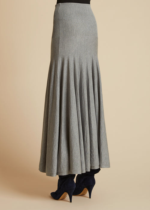 The Remino Skirt in Heather Grey