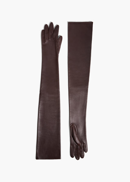 brown leather dress gloves Strathberry - Stockbridge Gloves