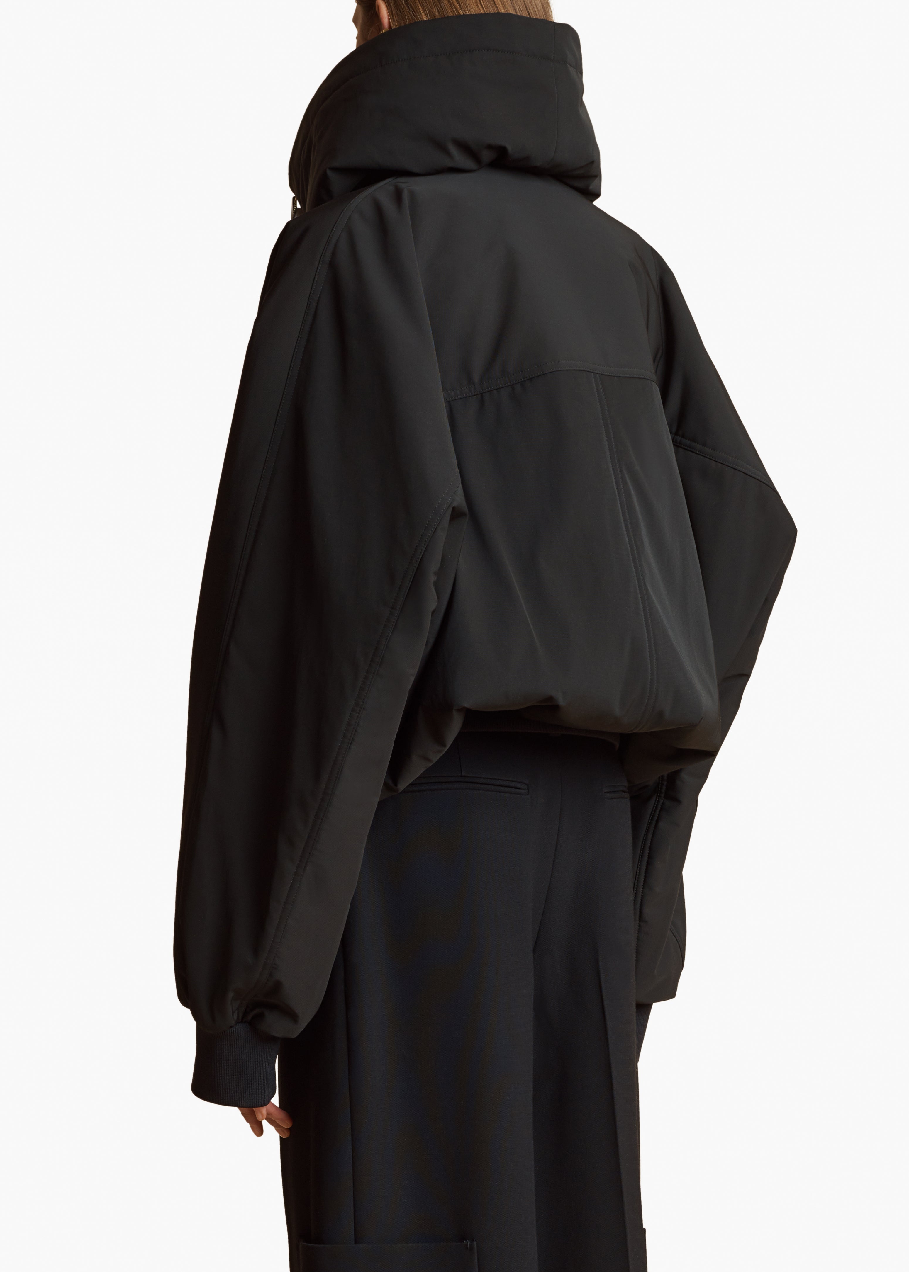 RHONDA JACKET IN BLACK BACK VIEW