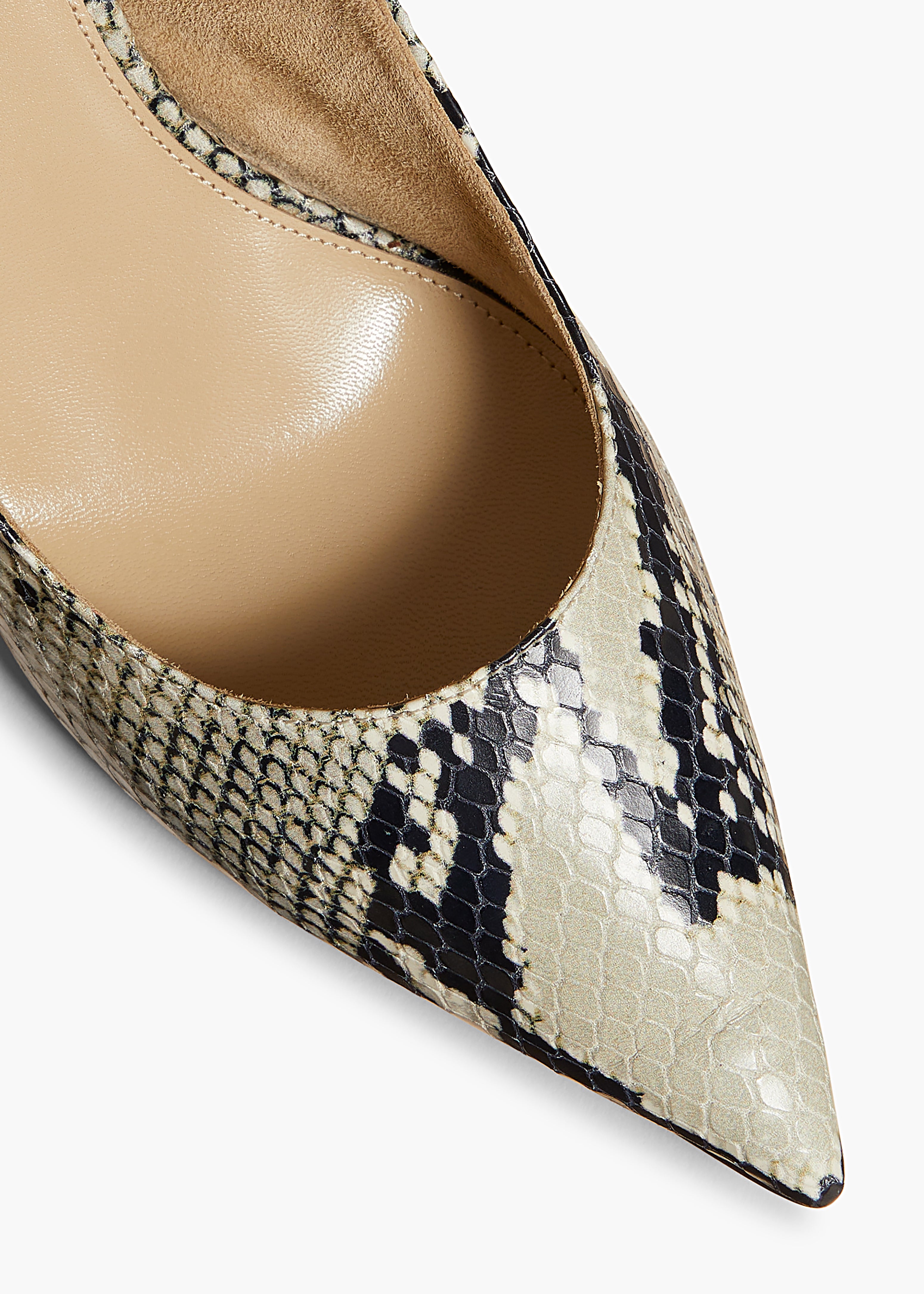 RIVER SLINGBACK PUMP IN NATURAL PYTHON DETAILED VIEW 1