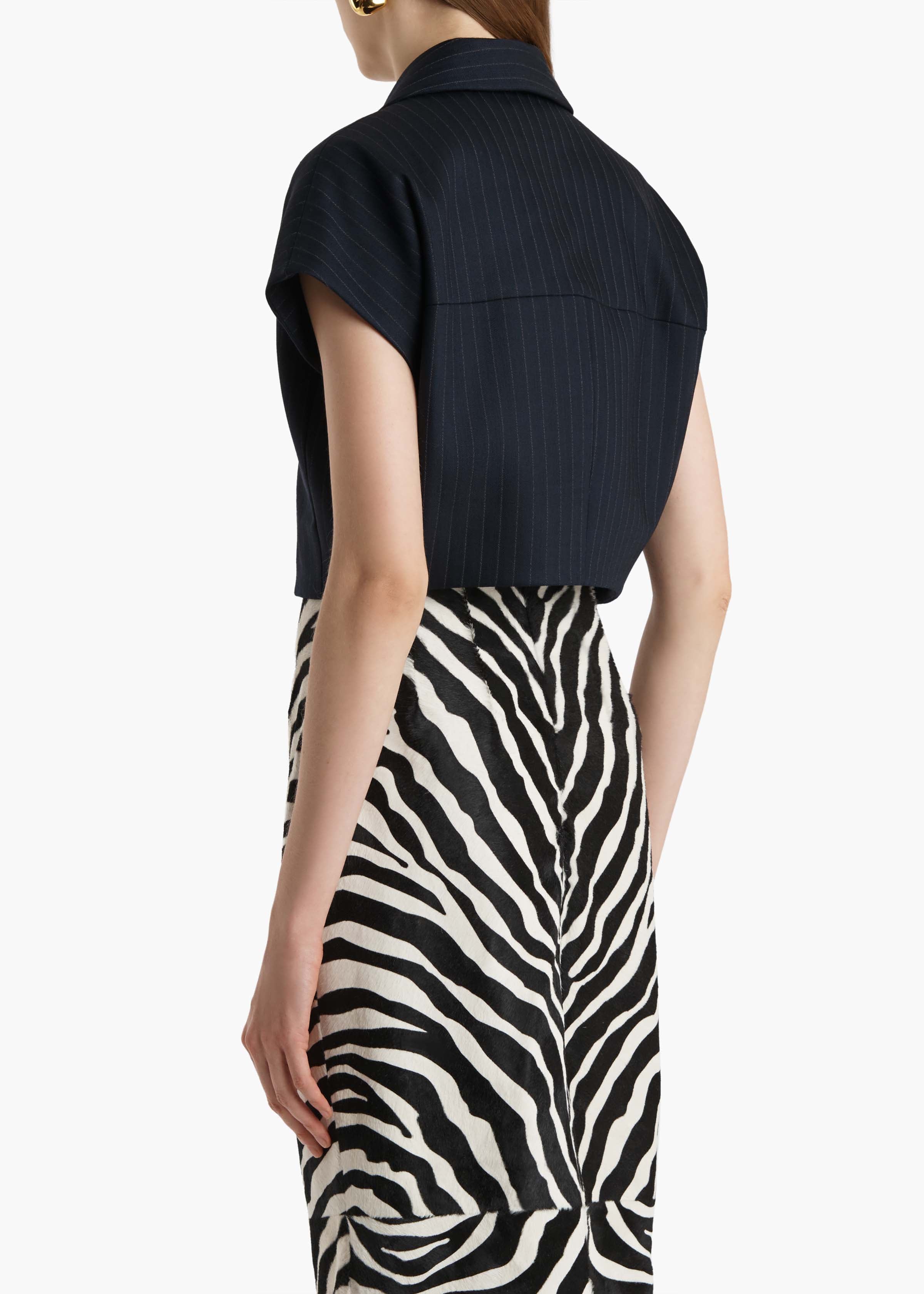 Robin Top in Navy and White Stripe – KHAITE