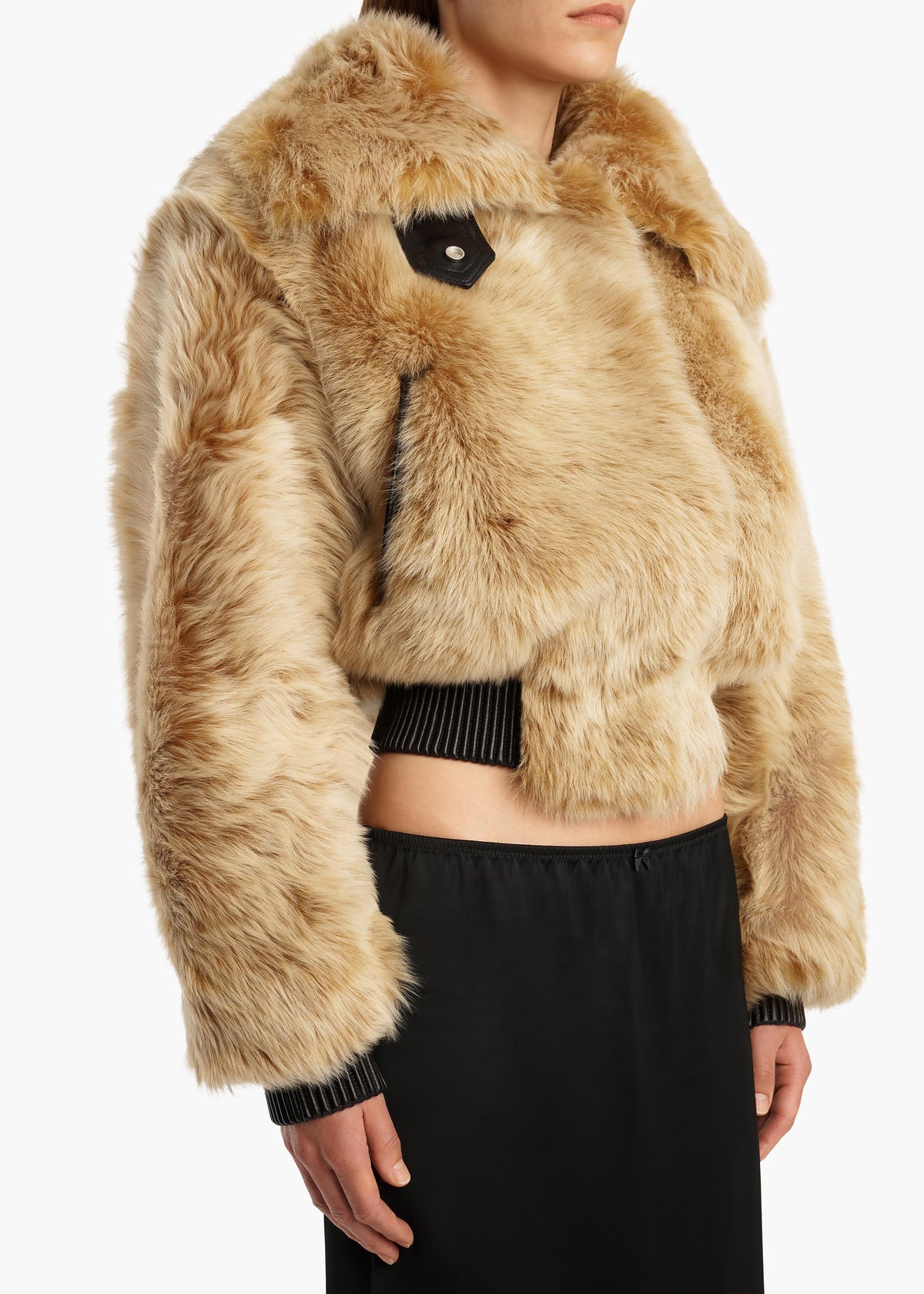 KHAITE  - Rocco Jacket in Golden Rye Shearling
