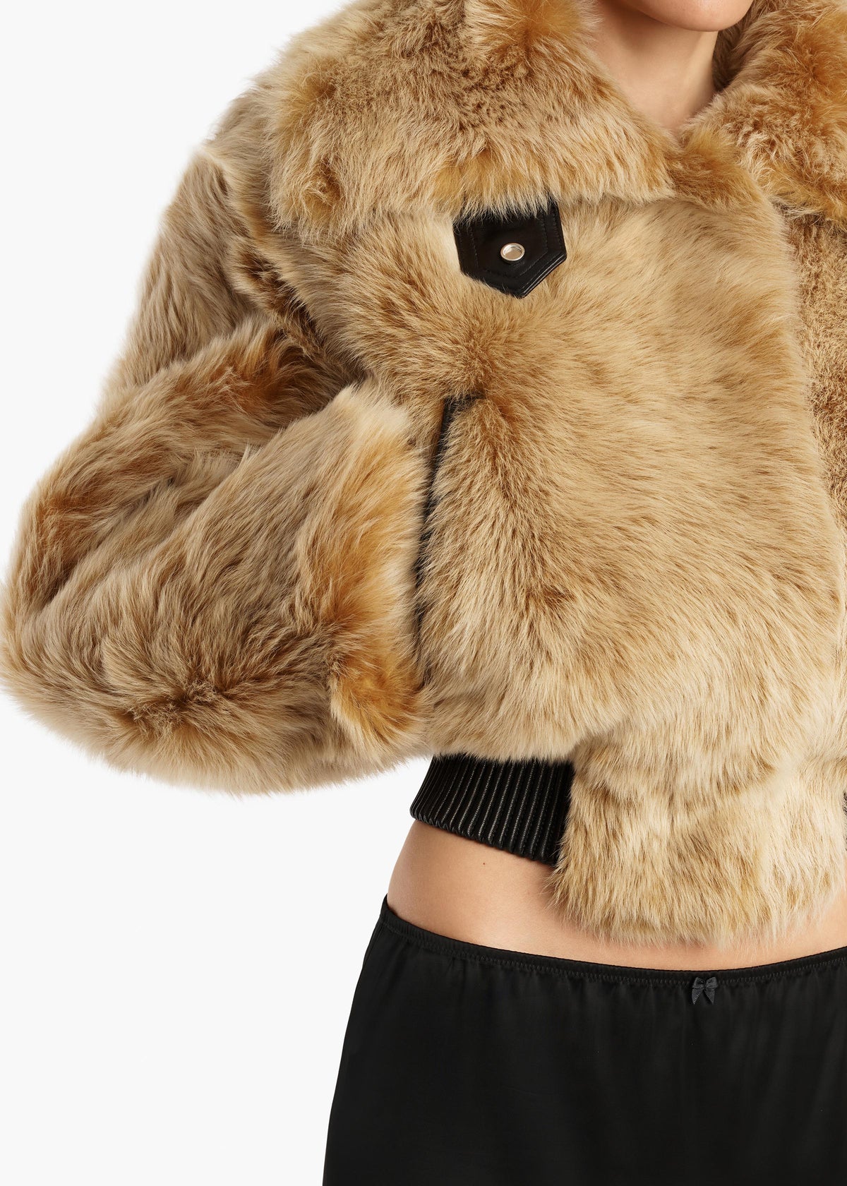 KHAITE  - Rocco Jacket in Golden Rye Shearling