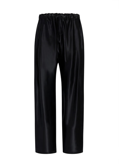 ROHEN PANT BLACK SATIN 31934225 200 GHOST