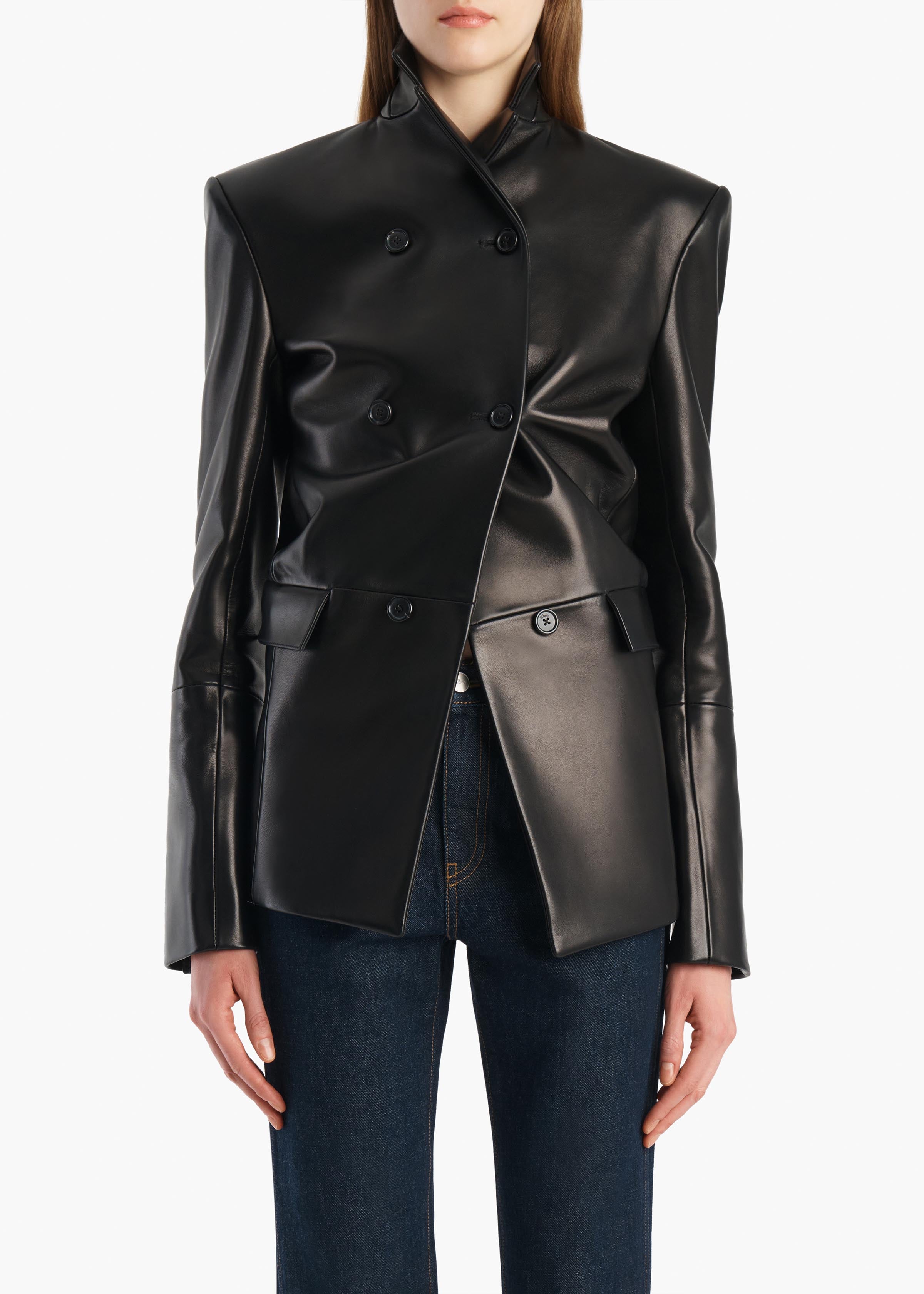 Rolo Jacket in Black Leather