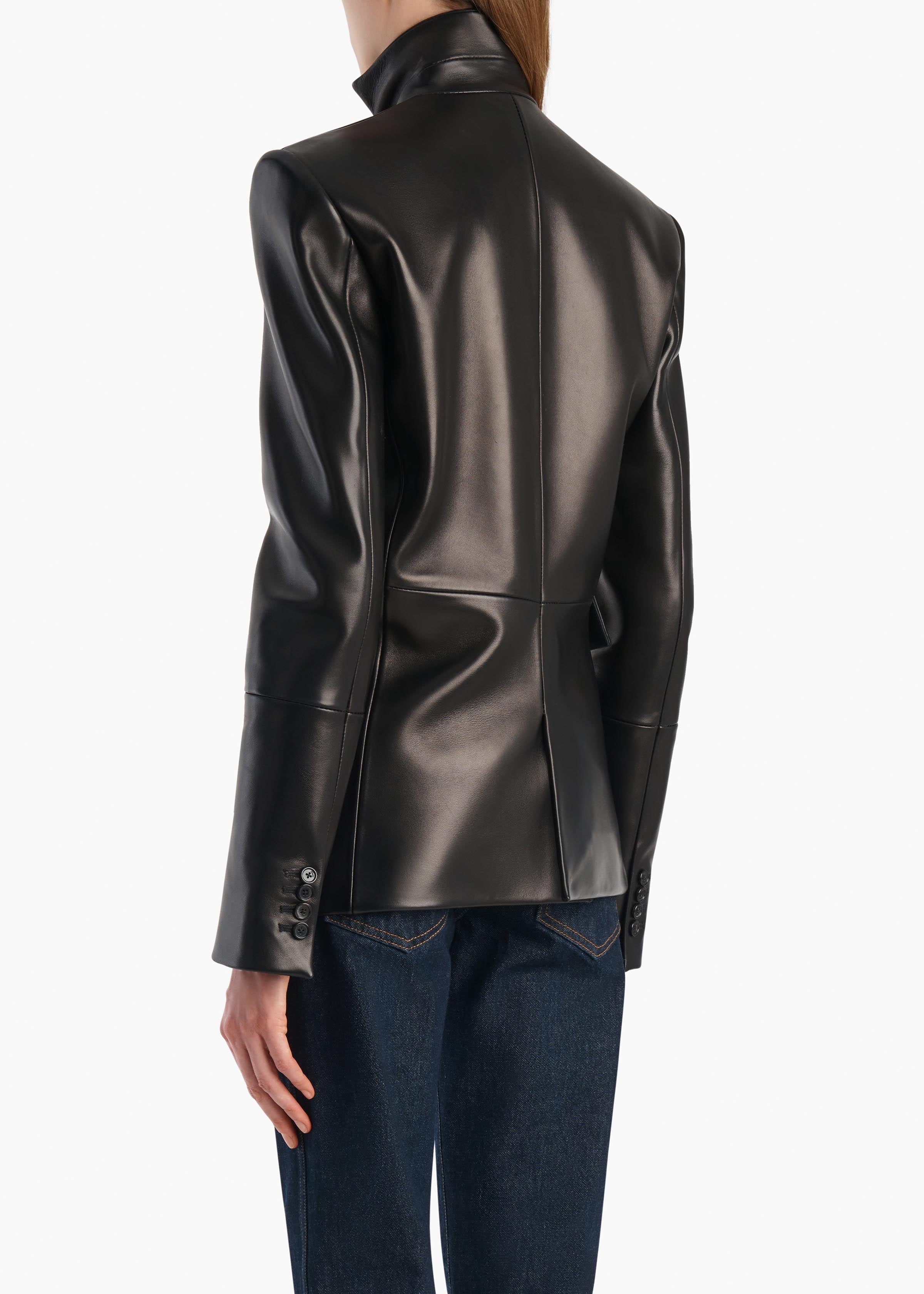 Rolo Jacket in Black Leather