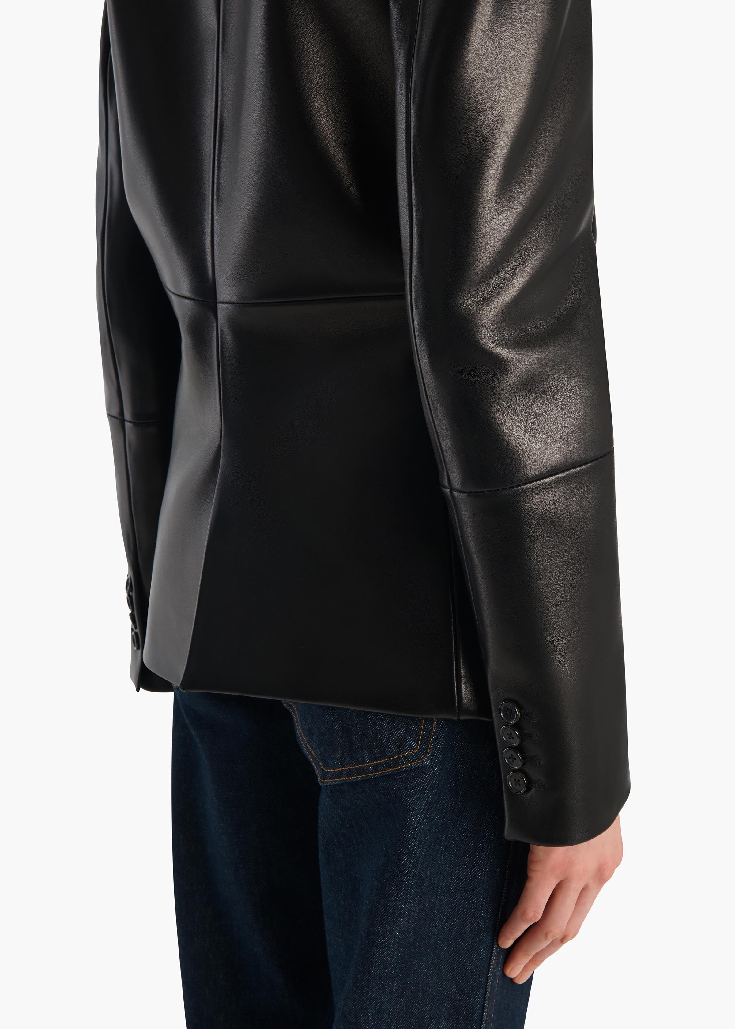 Rolo Jacket in Black Leather