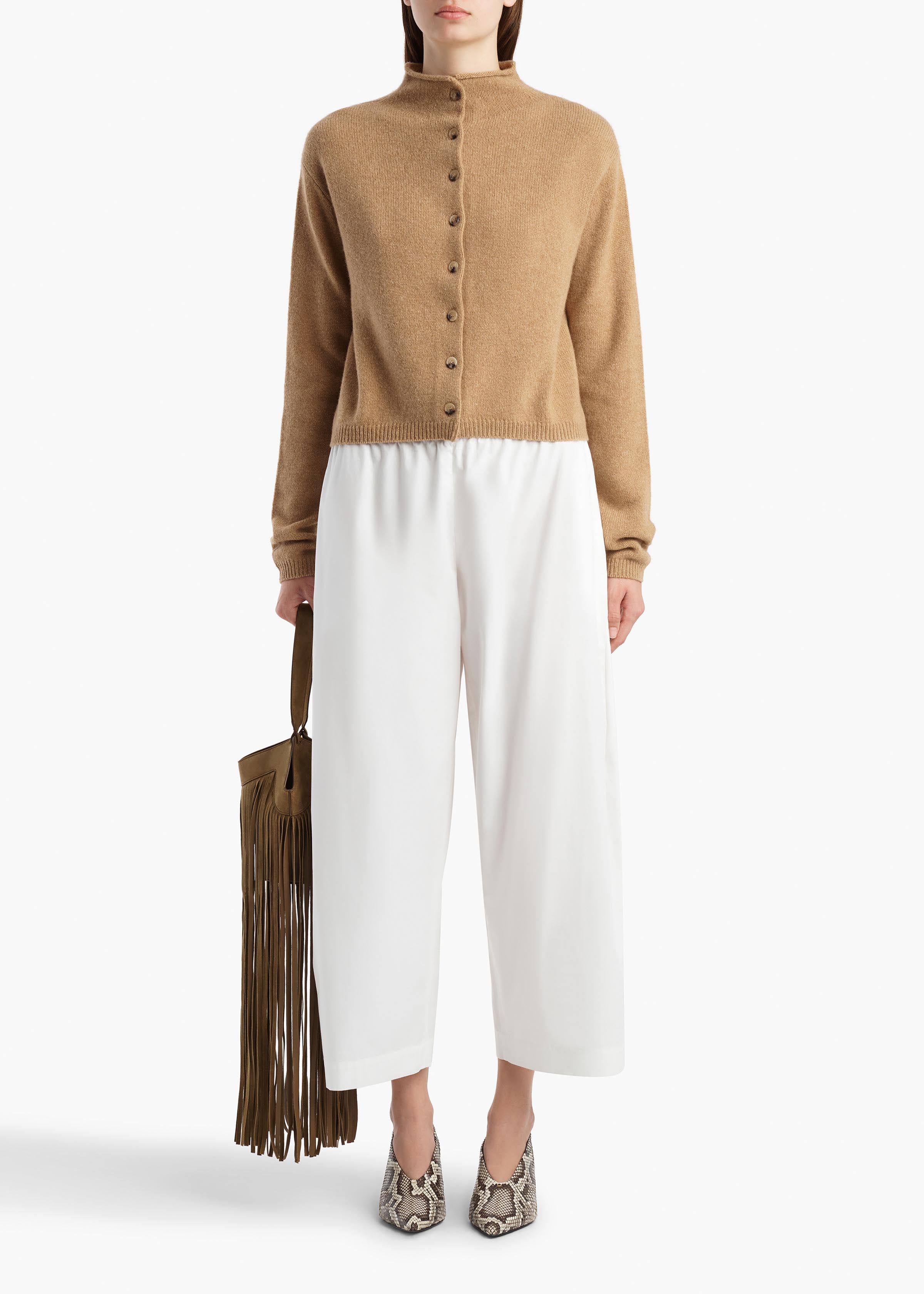 Roma Pant in Chalk