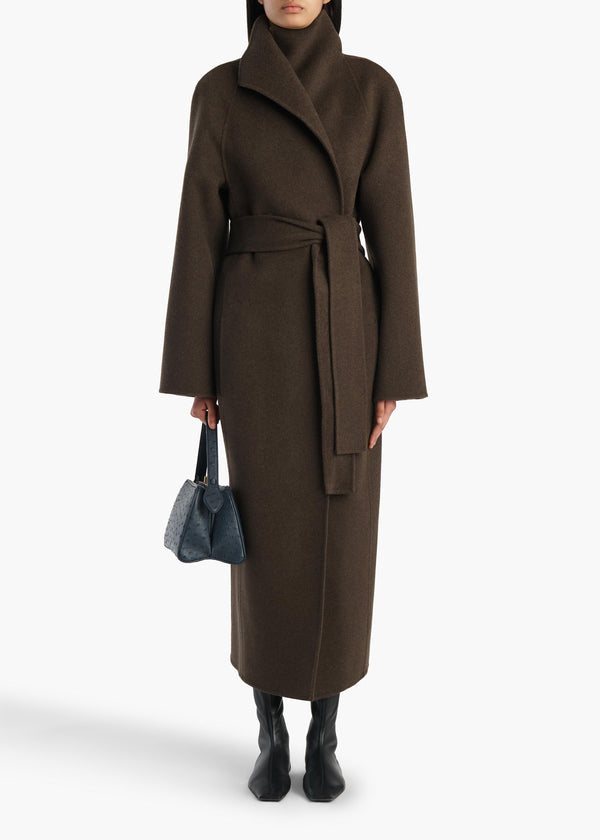 ROMARE COAT ARMY MELANGE 7159547 716 A STYLED