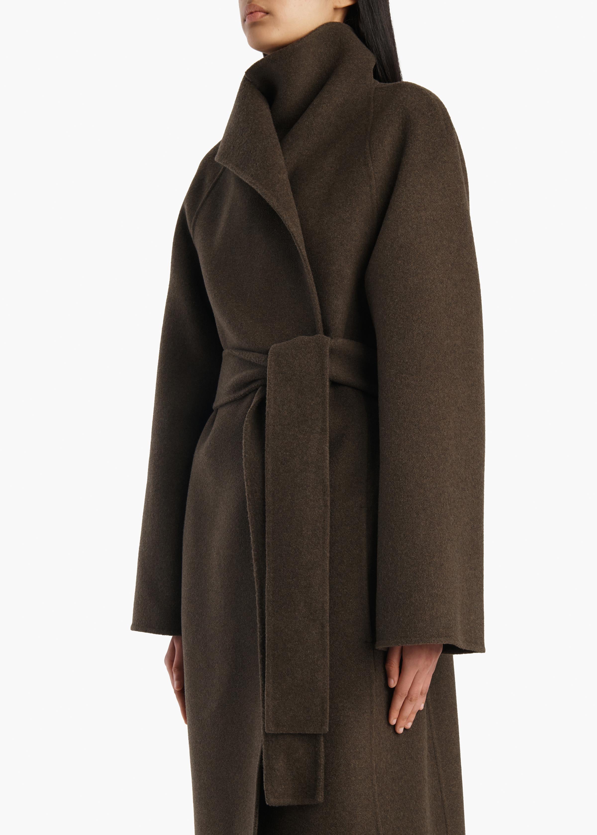 Romare Coat in Army Melange