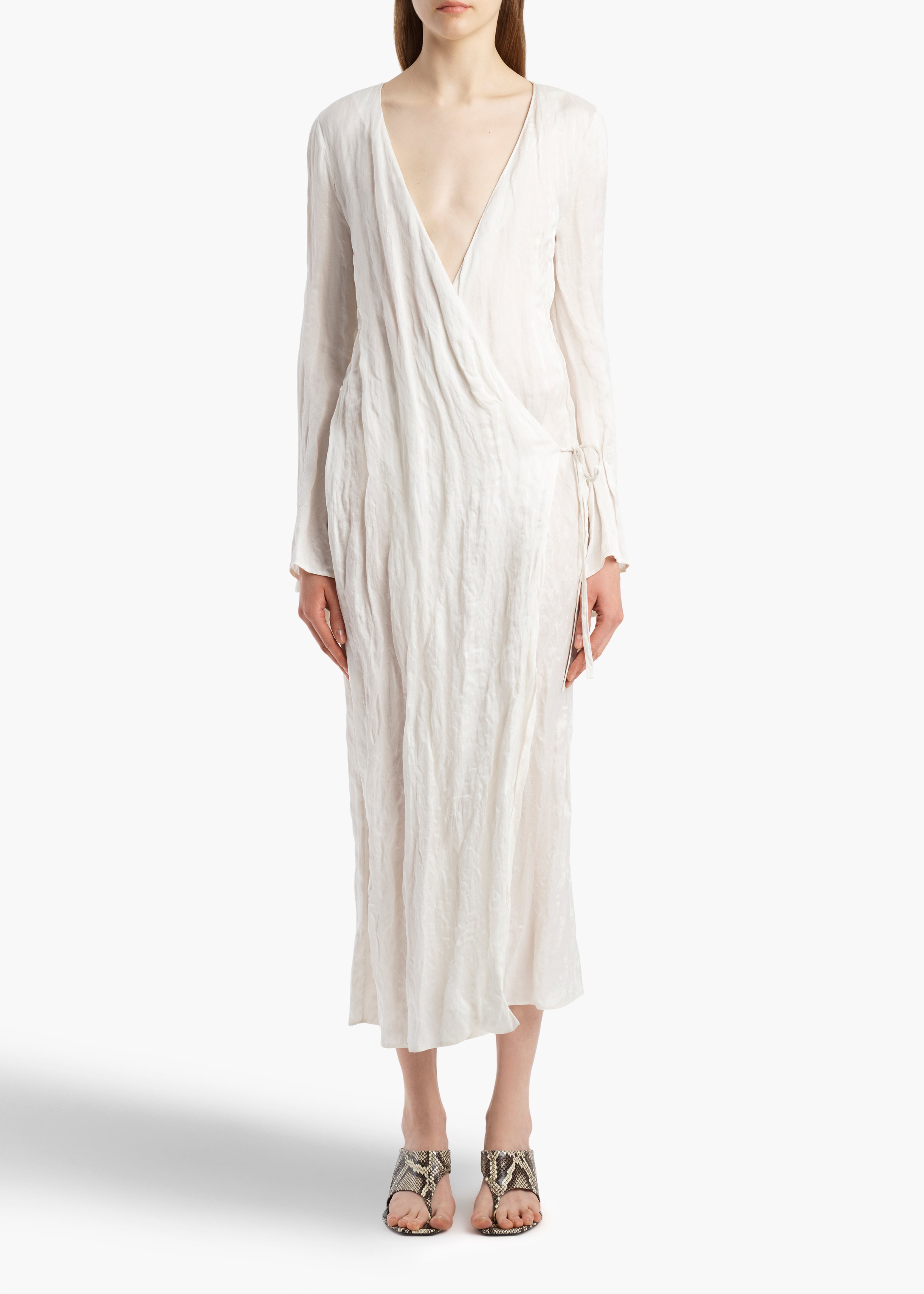 KHAITE  - Rommi Dress in Chalk