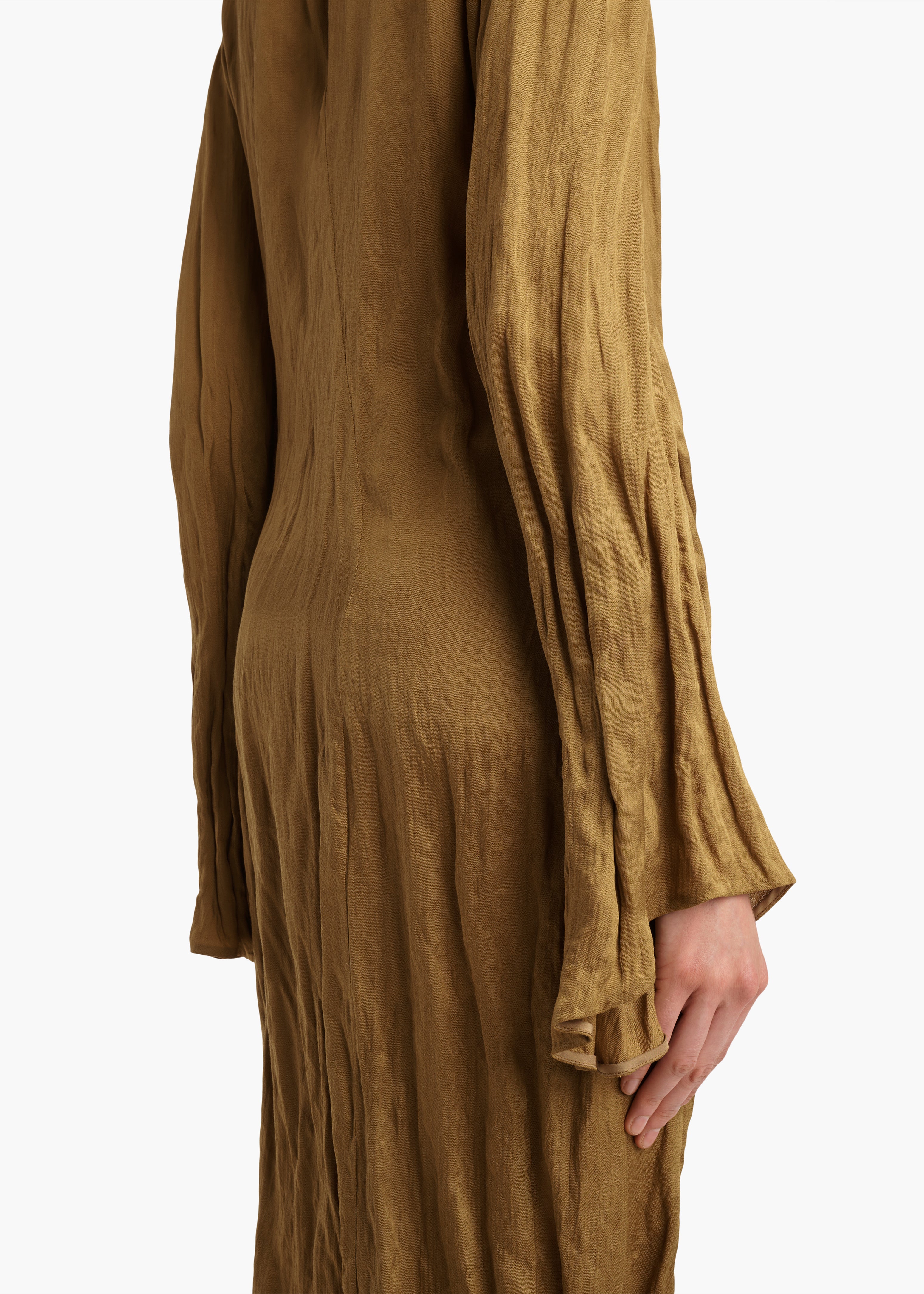 KHAITE  - Rommi Dress in Golden Ochre