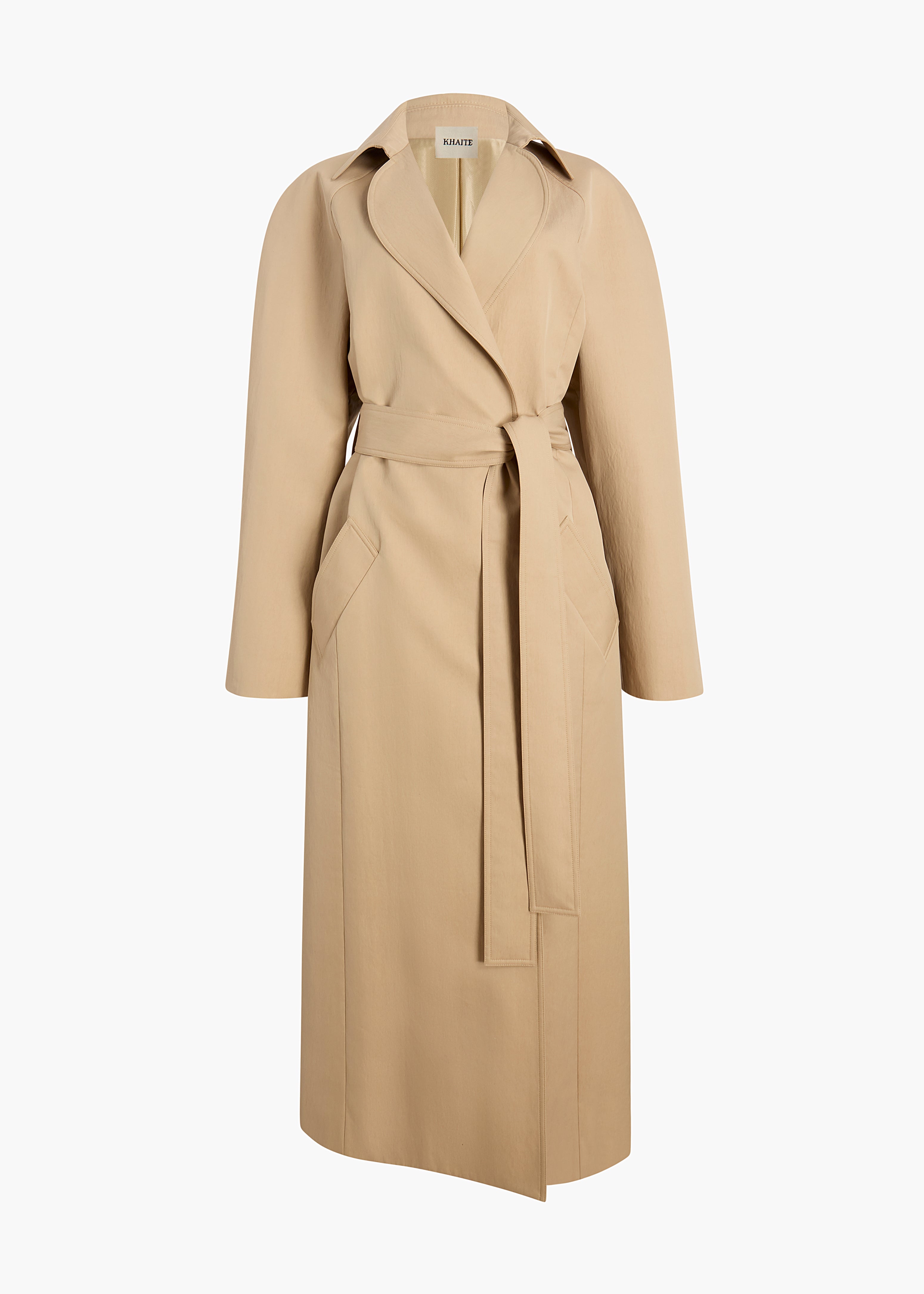 ROTH COAT IN BEIGE FLAT VIEW